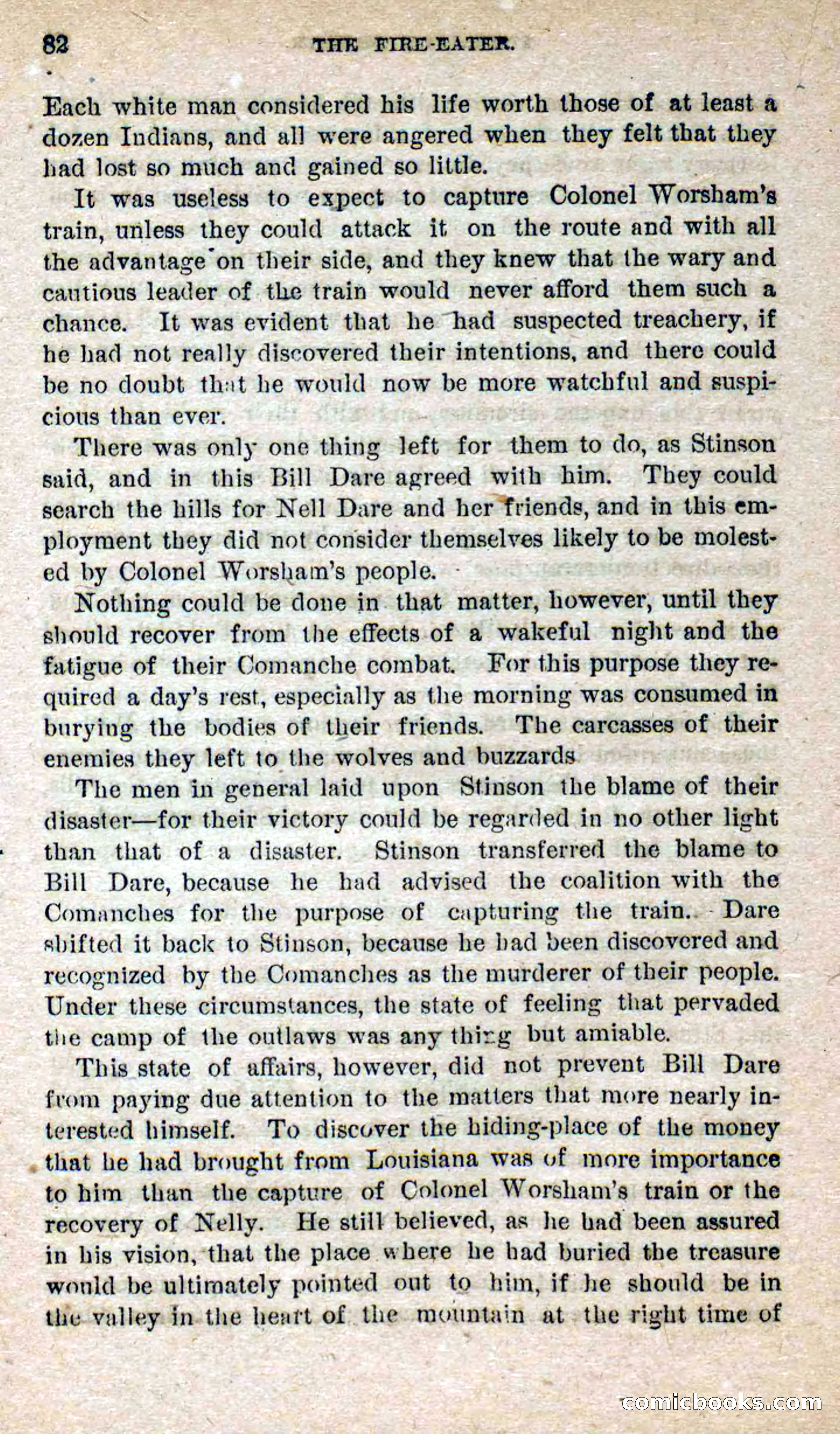 Beadle's Dime Novels No. 251: The Fire-Eater — page 80 of 100