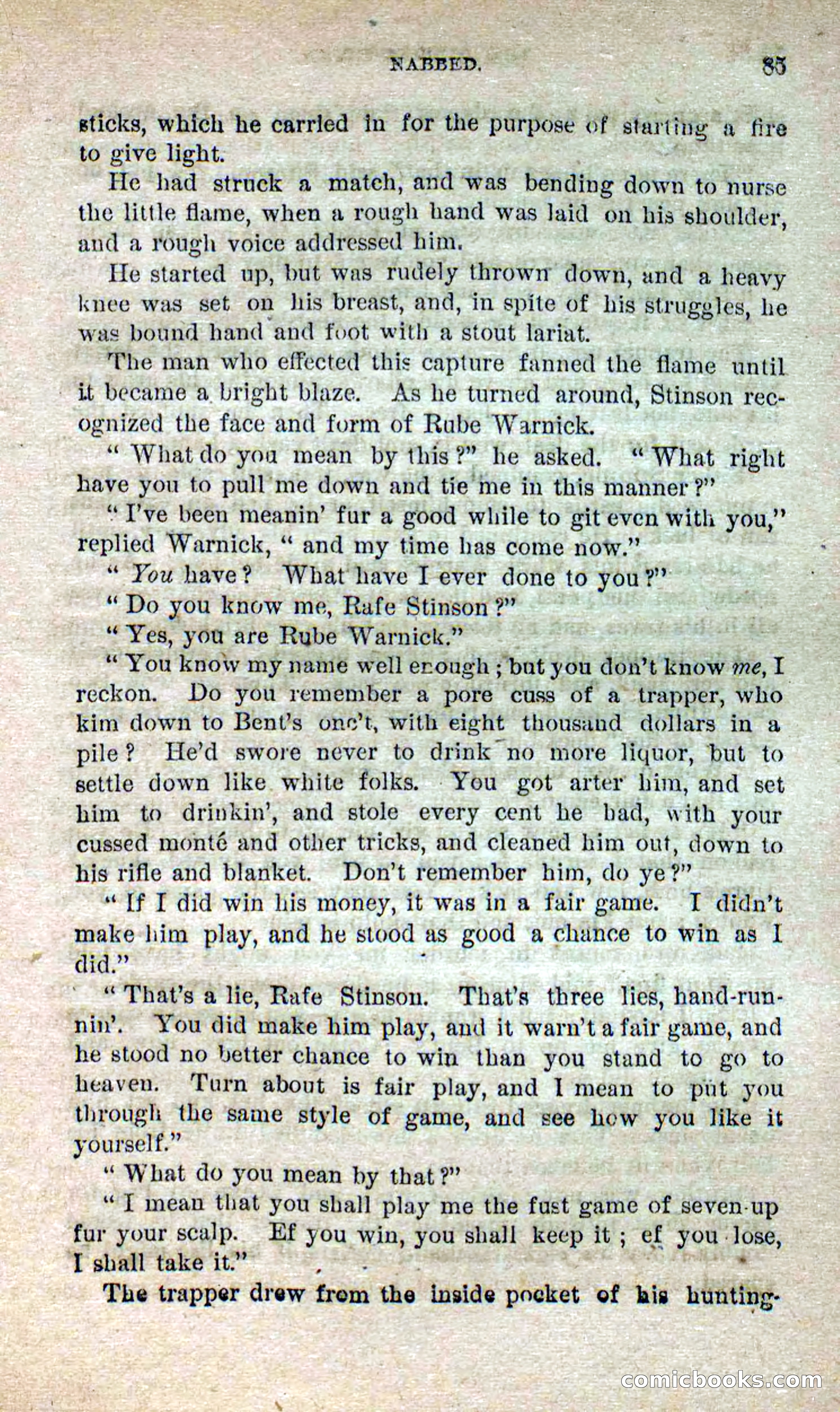 Beadle's Dime Novels No. 251: The Fire-Eater — page 83 of 100