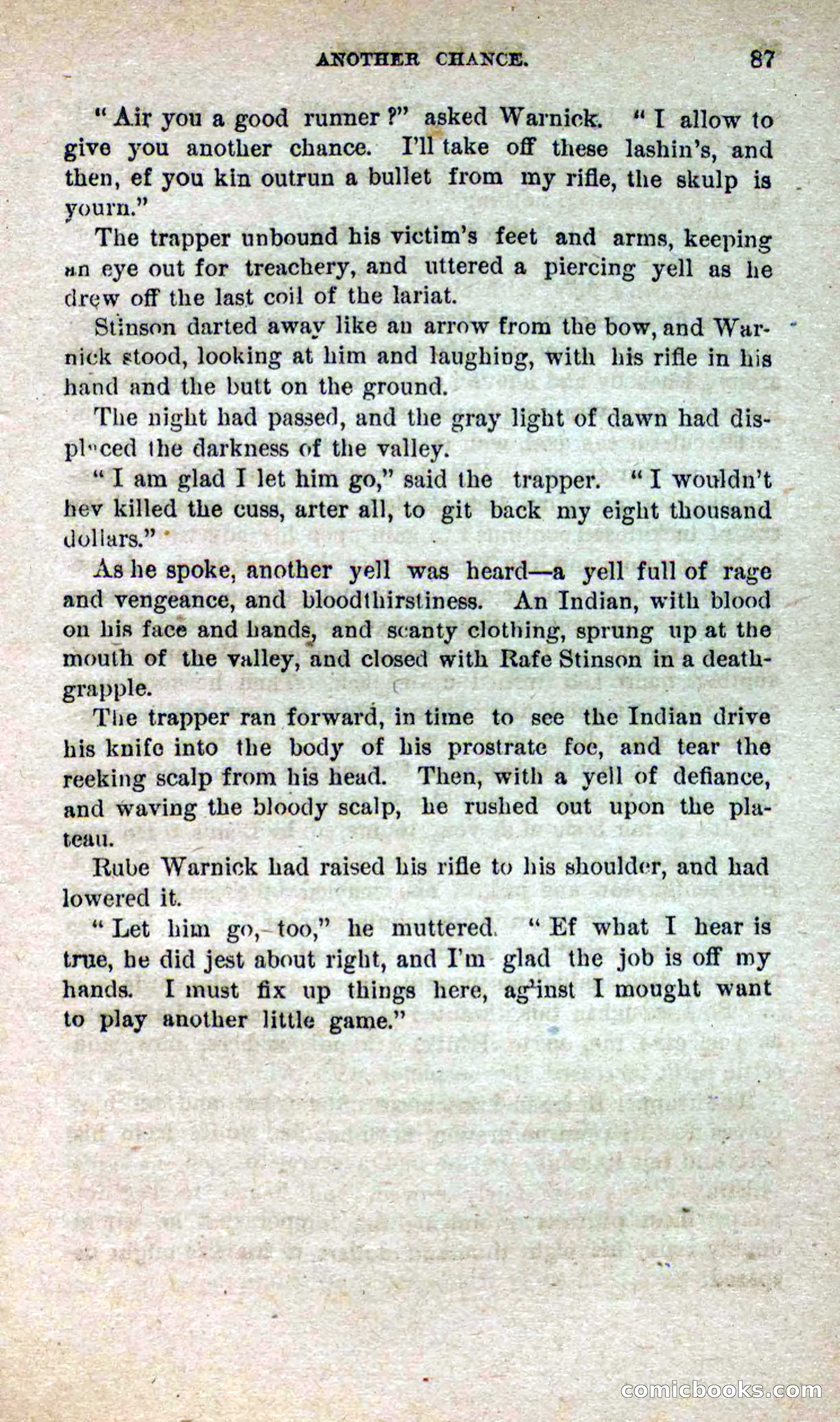 Beadle's Dime Novels No. 251: The Fire-Eater — page 85 of 100