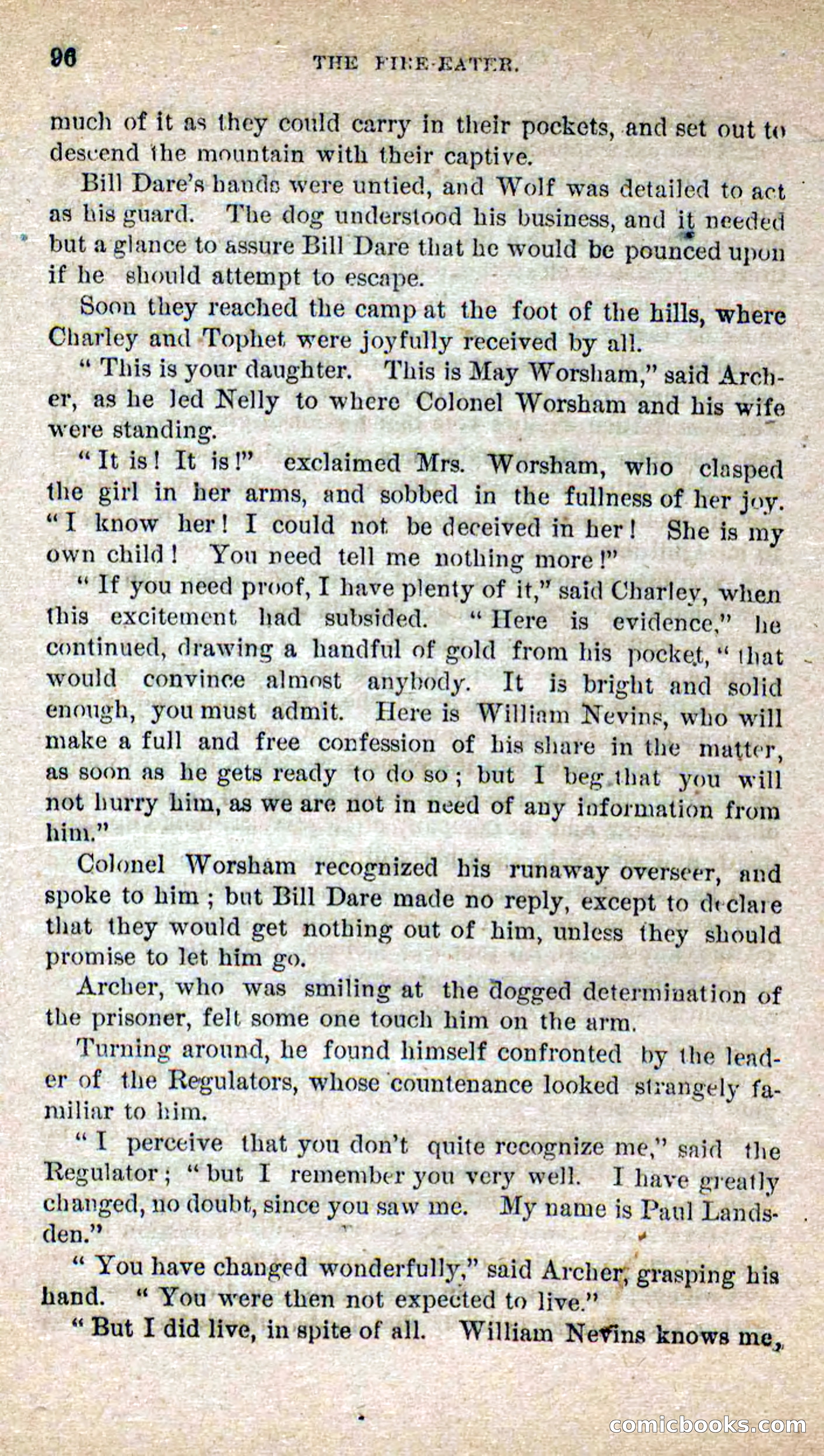 Beadle's Dime Novels No. 251: The Fire-Eater — page 94 of 100