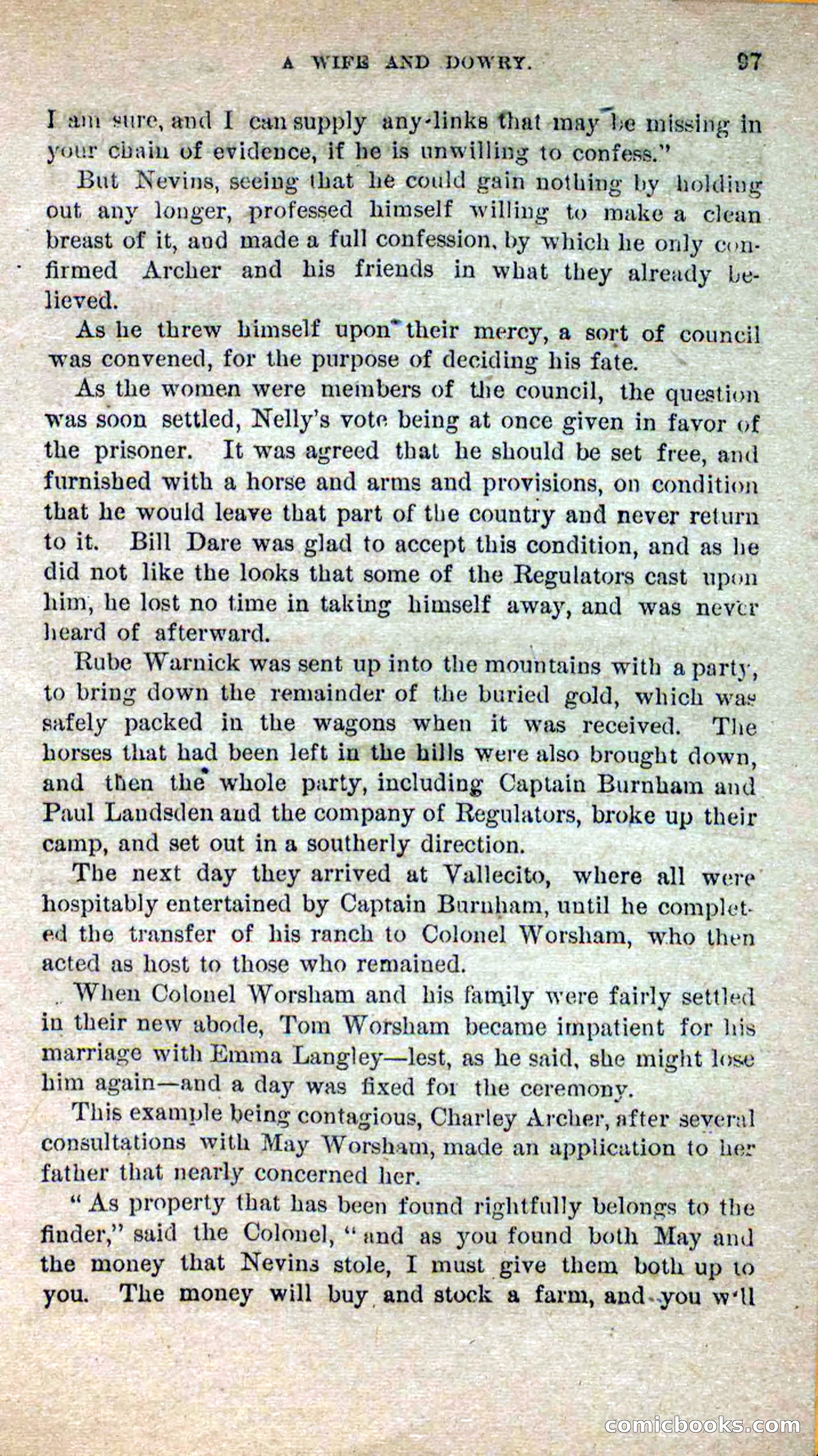 Beadle's Dime Novels No. 251: The Fire-Eater — page 95 of 100