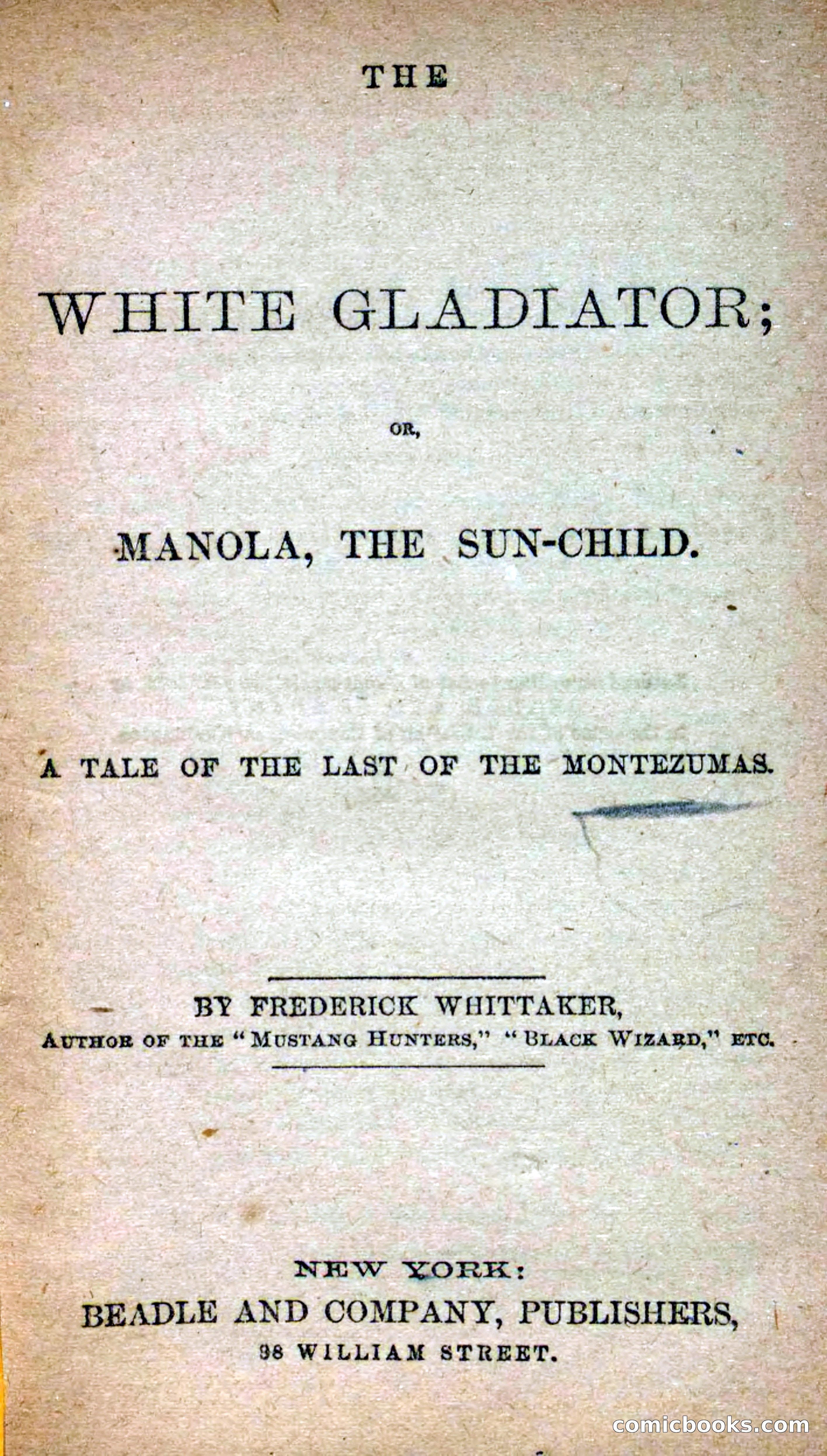 Beadle's Dime Novels No. 253: The White Gladiator — page 3 of 100