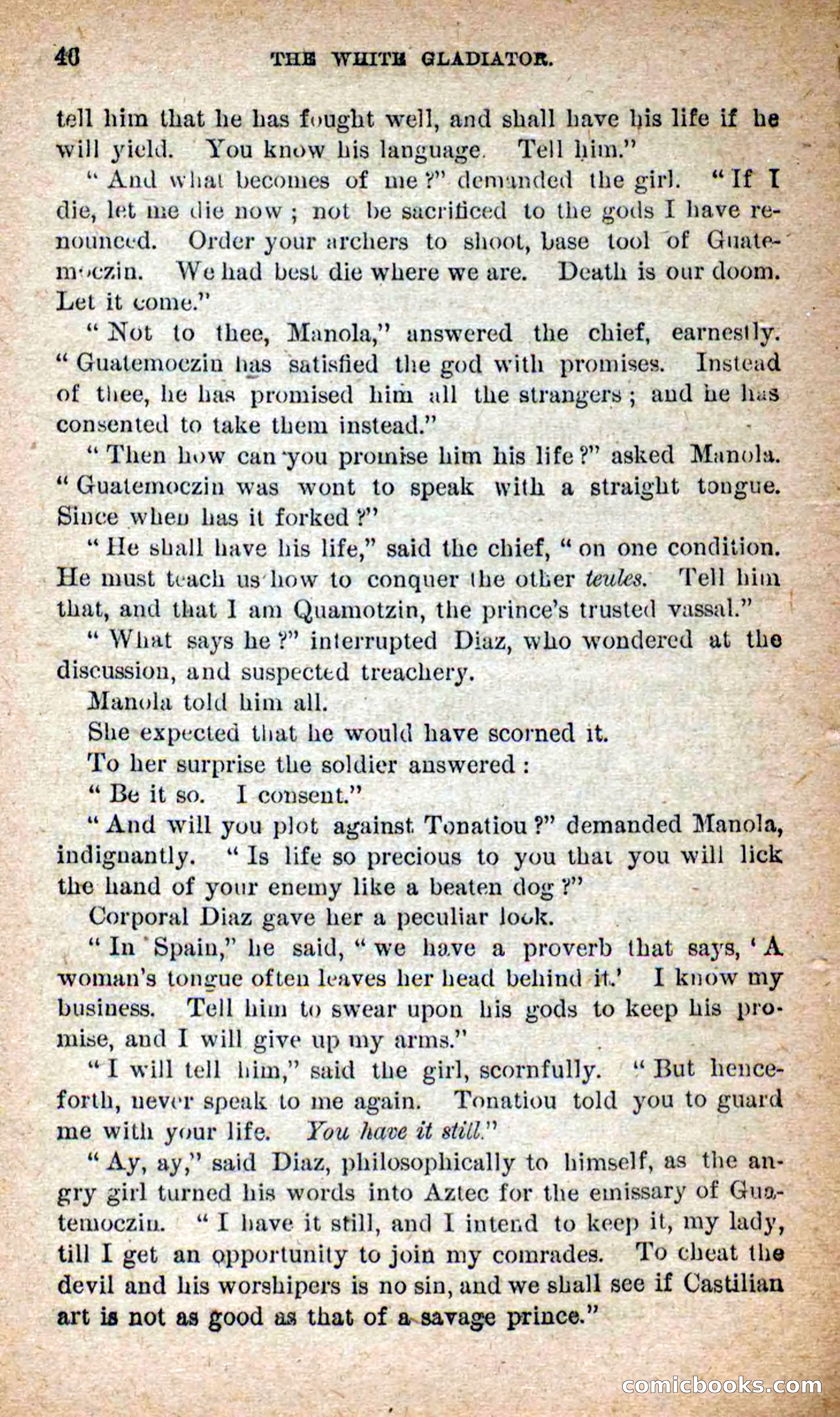 Beadle's Dime Novels No. 253: The White Gladiator — page 42 of 100