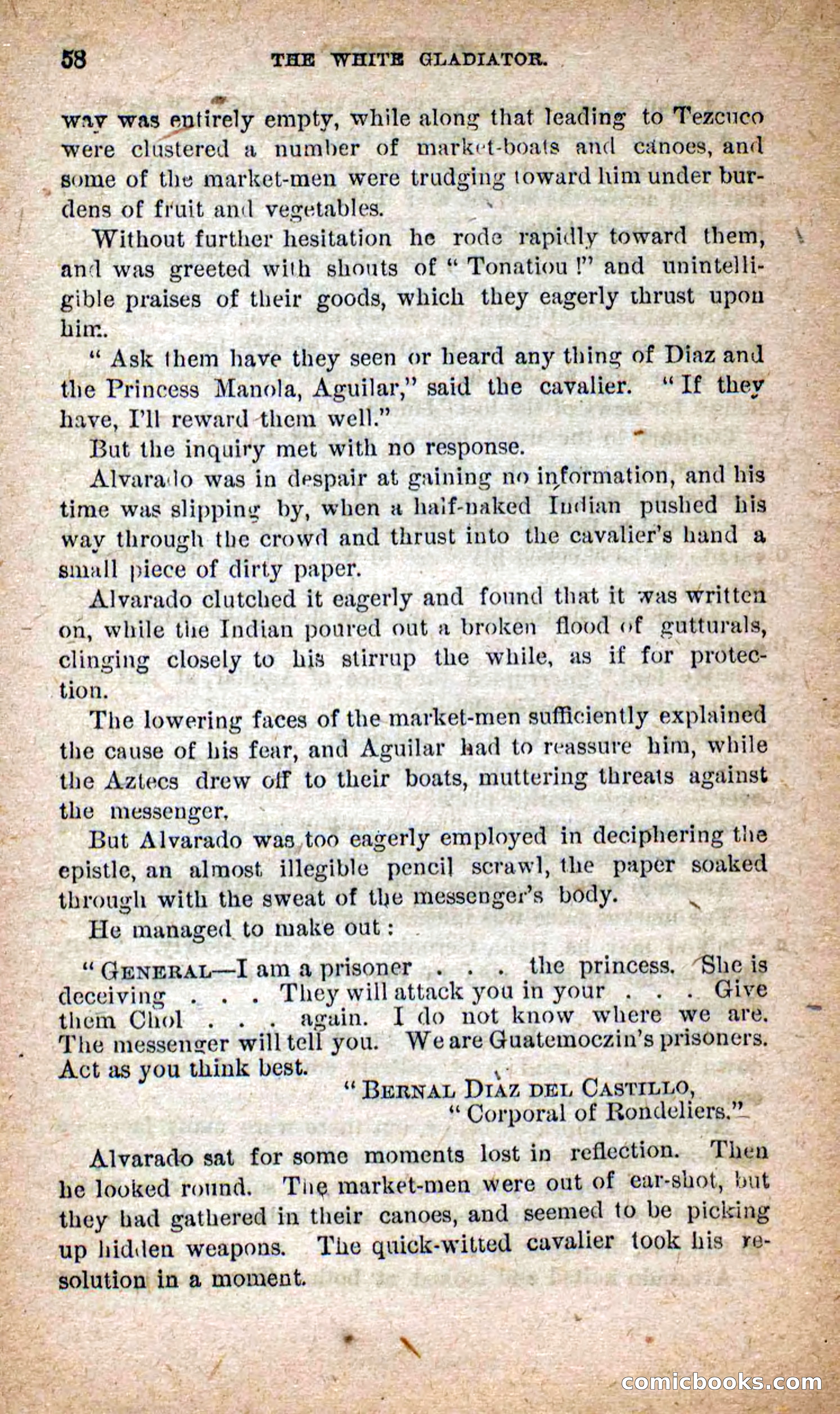 Beadle's Dime Novels No. 253: The White Gladiator — page 54 of 100