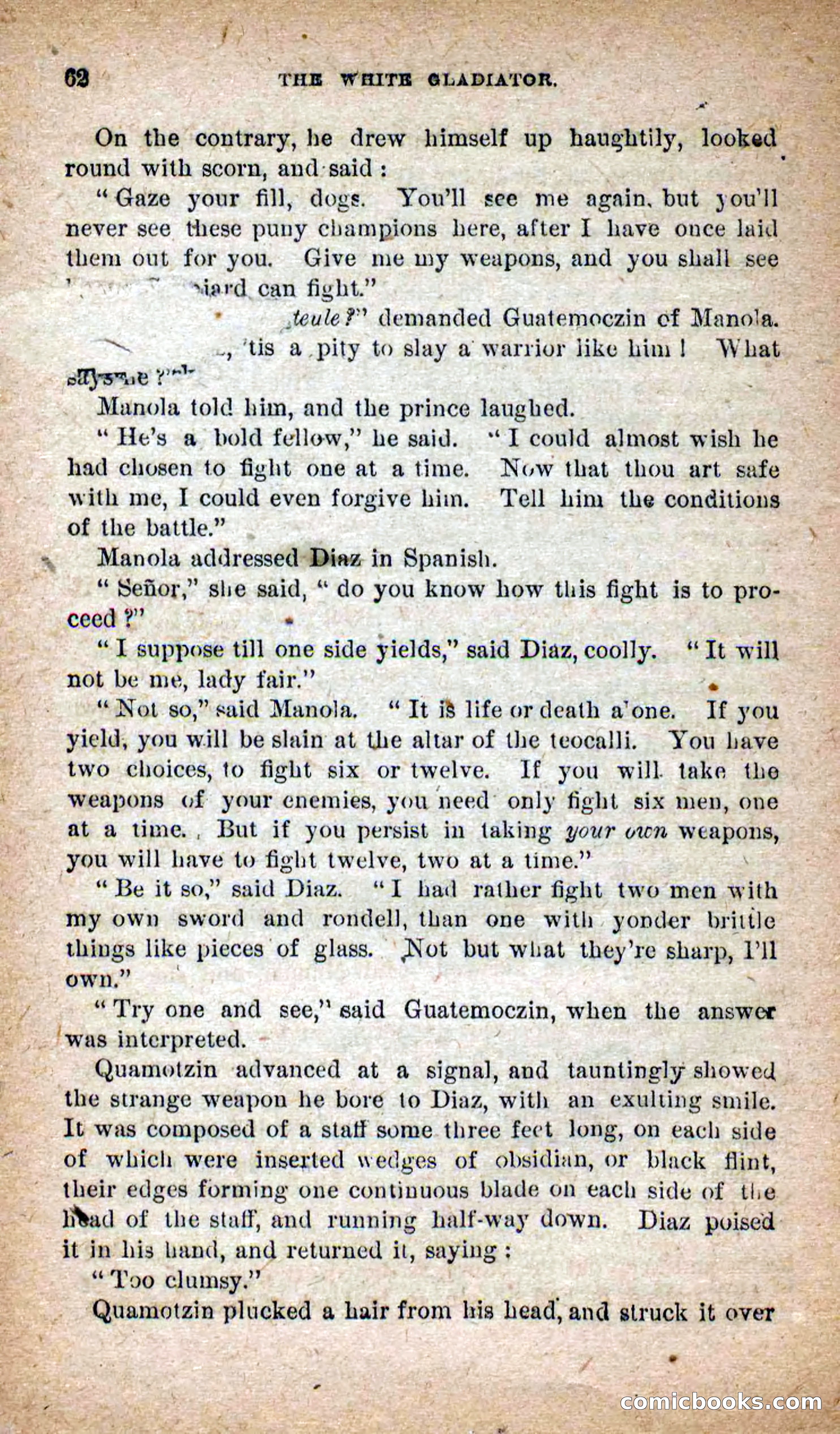 Beadle's Dime Novels No. 253: The White Gladiator — page 58 of 100