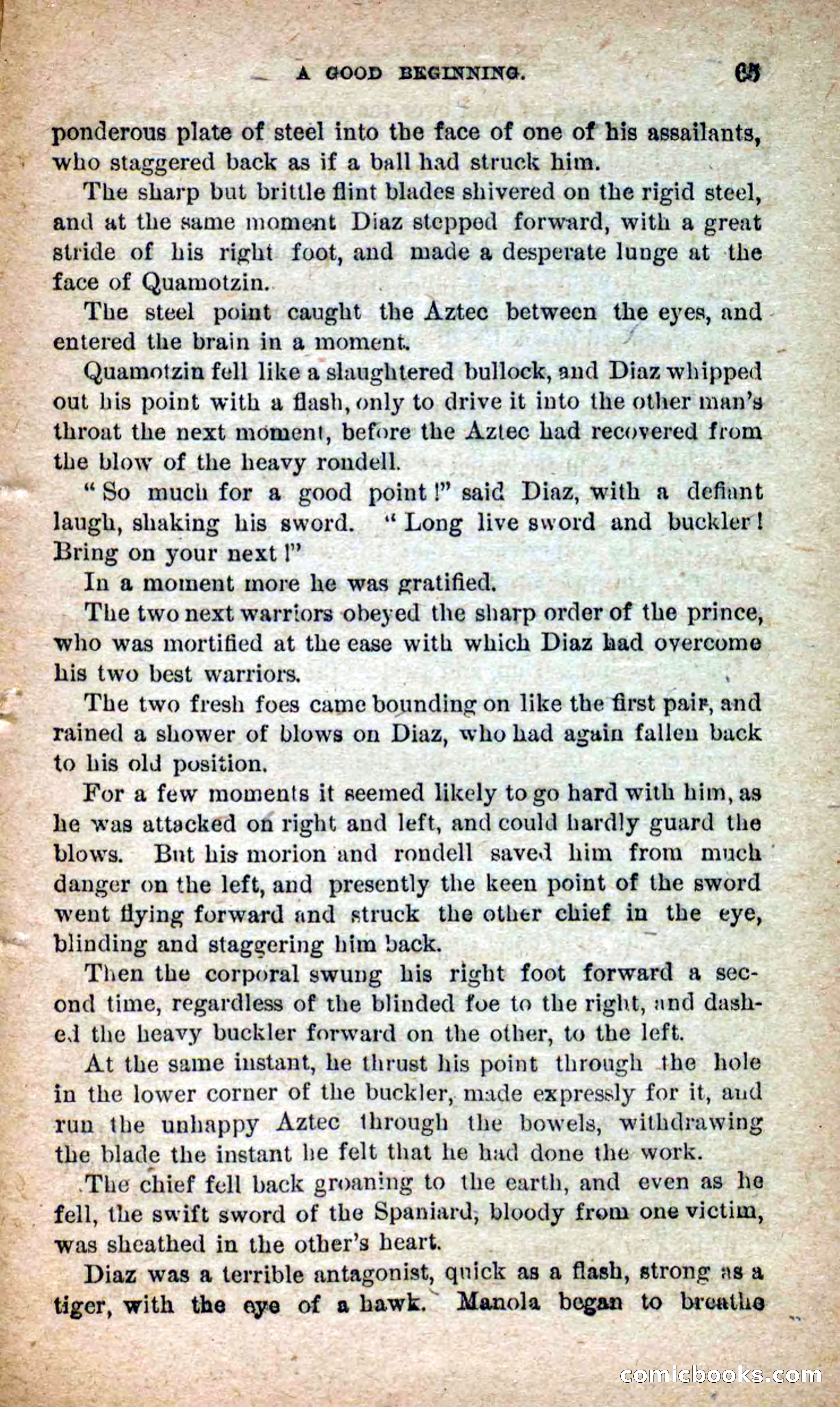 Beadle's Dime Novels No. 253: The White Gladiator — page 61 of 100
