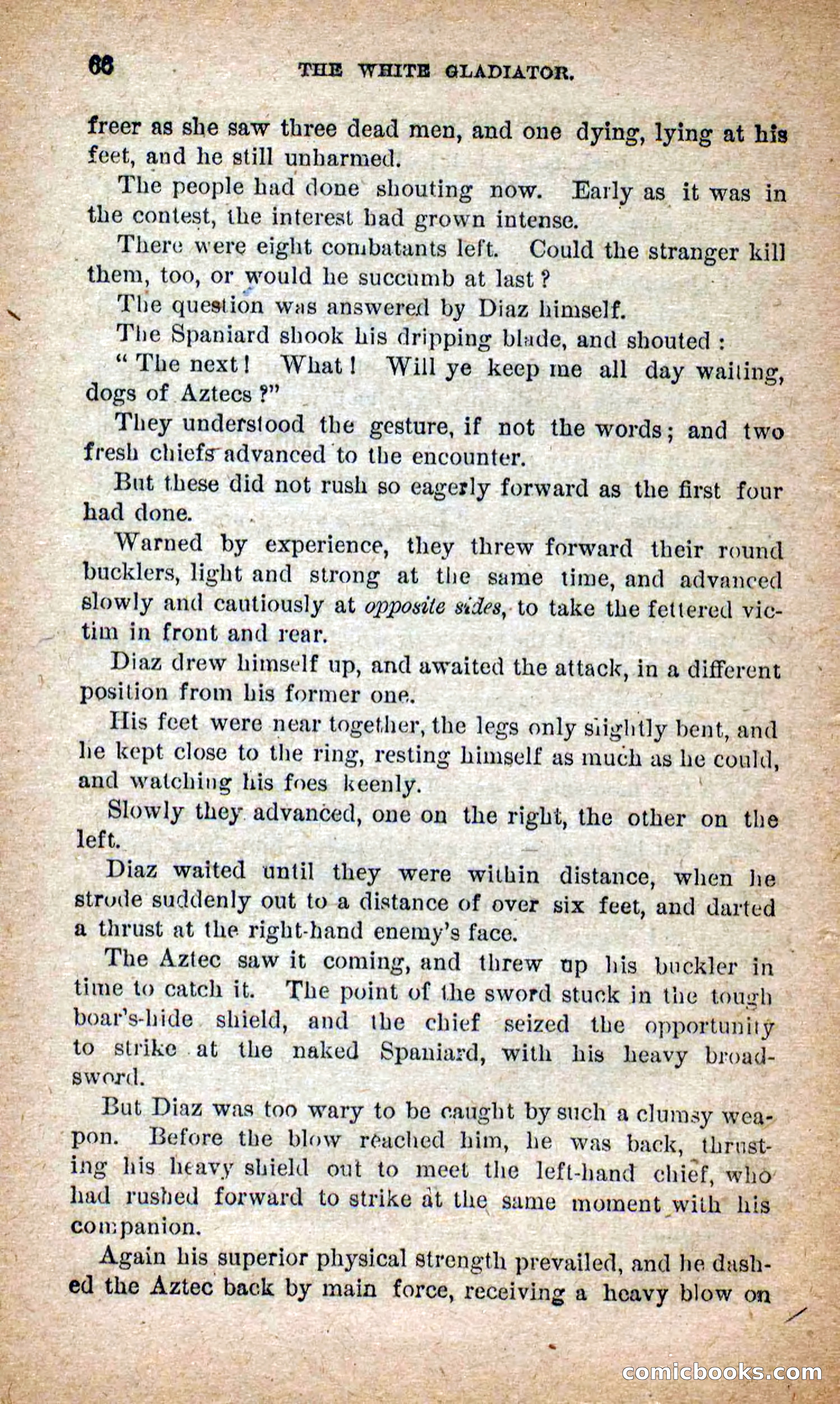Beadle's Dime Novels No. 253: The White Gladiator — page 62 of 100