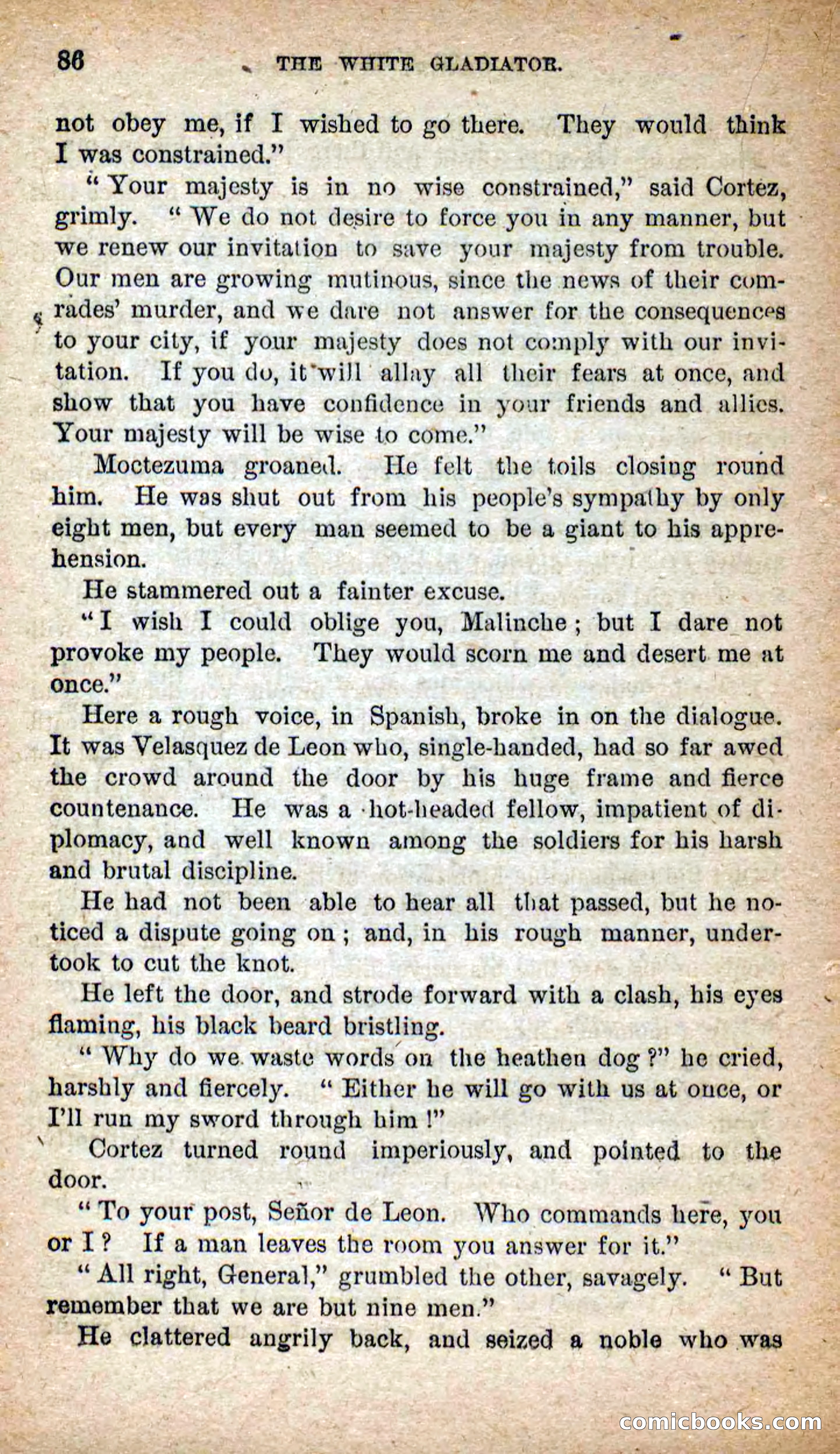 Beadle's Dime Novels No. 253: The White Gladiator — page 82 of 100