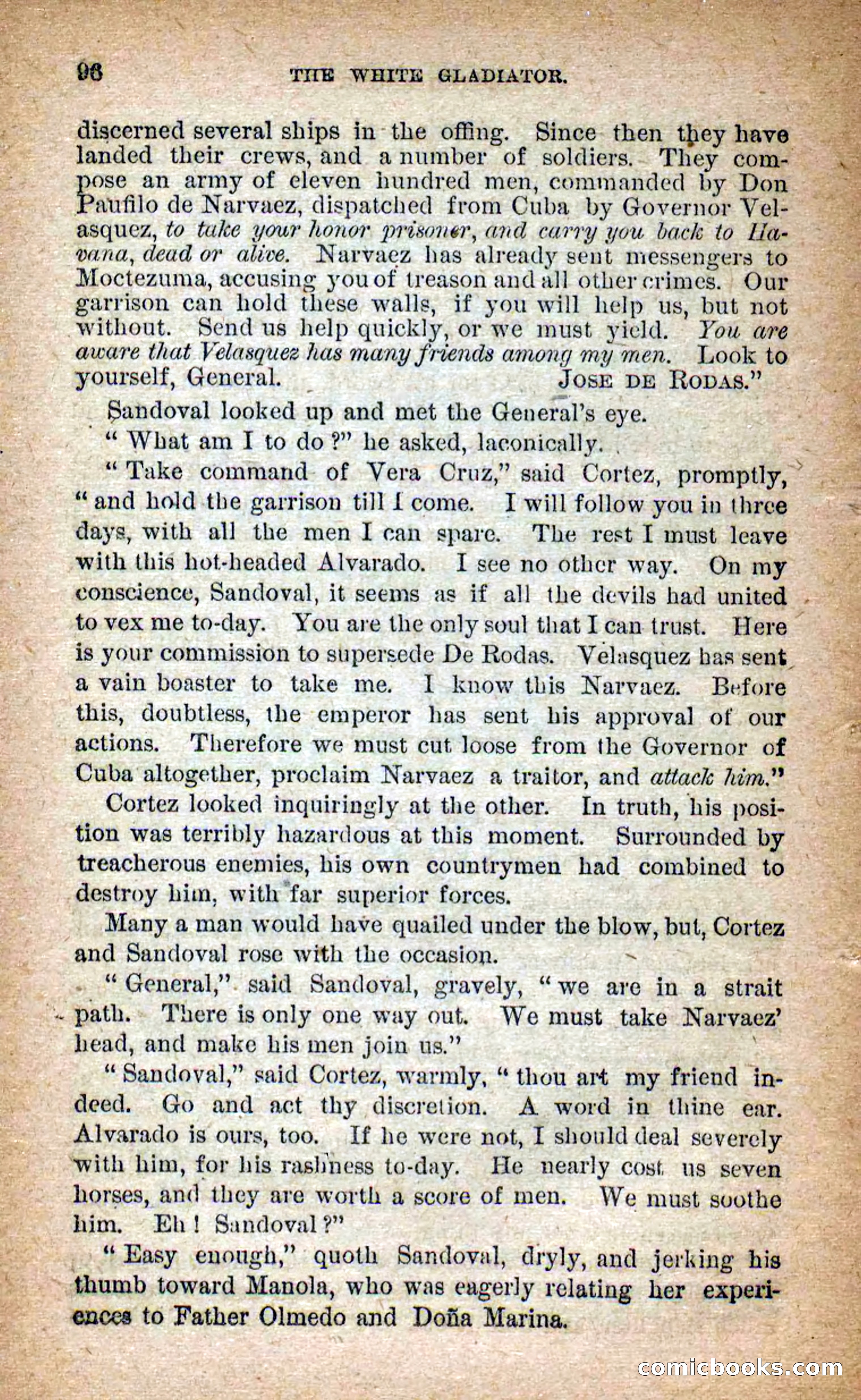 Beadle's Dime Novels No. 253: The White Gladiator — page 92 of 100