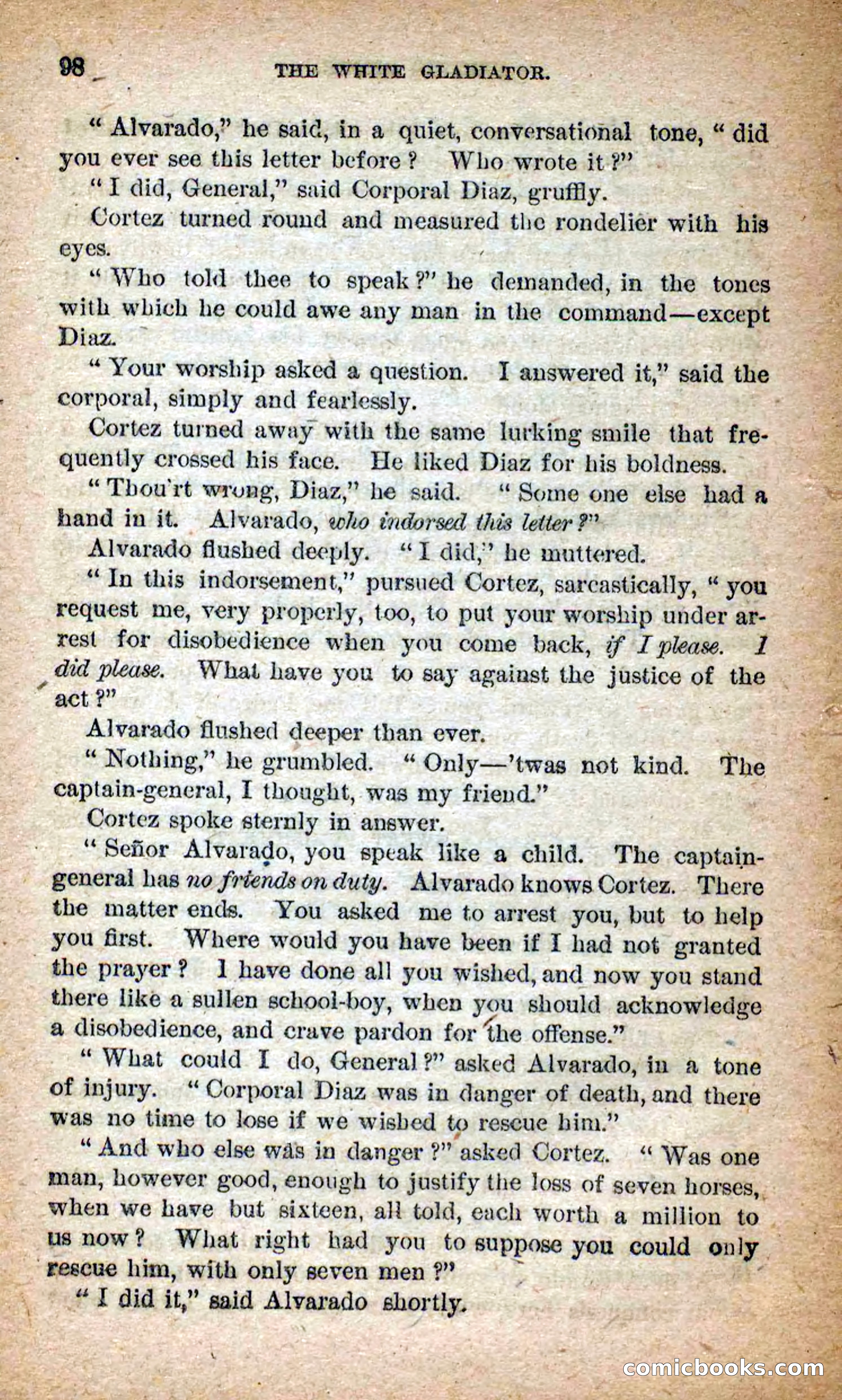 Beadle's Dime Novels No. 253: The White Gladiator — page 94 of 100