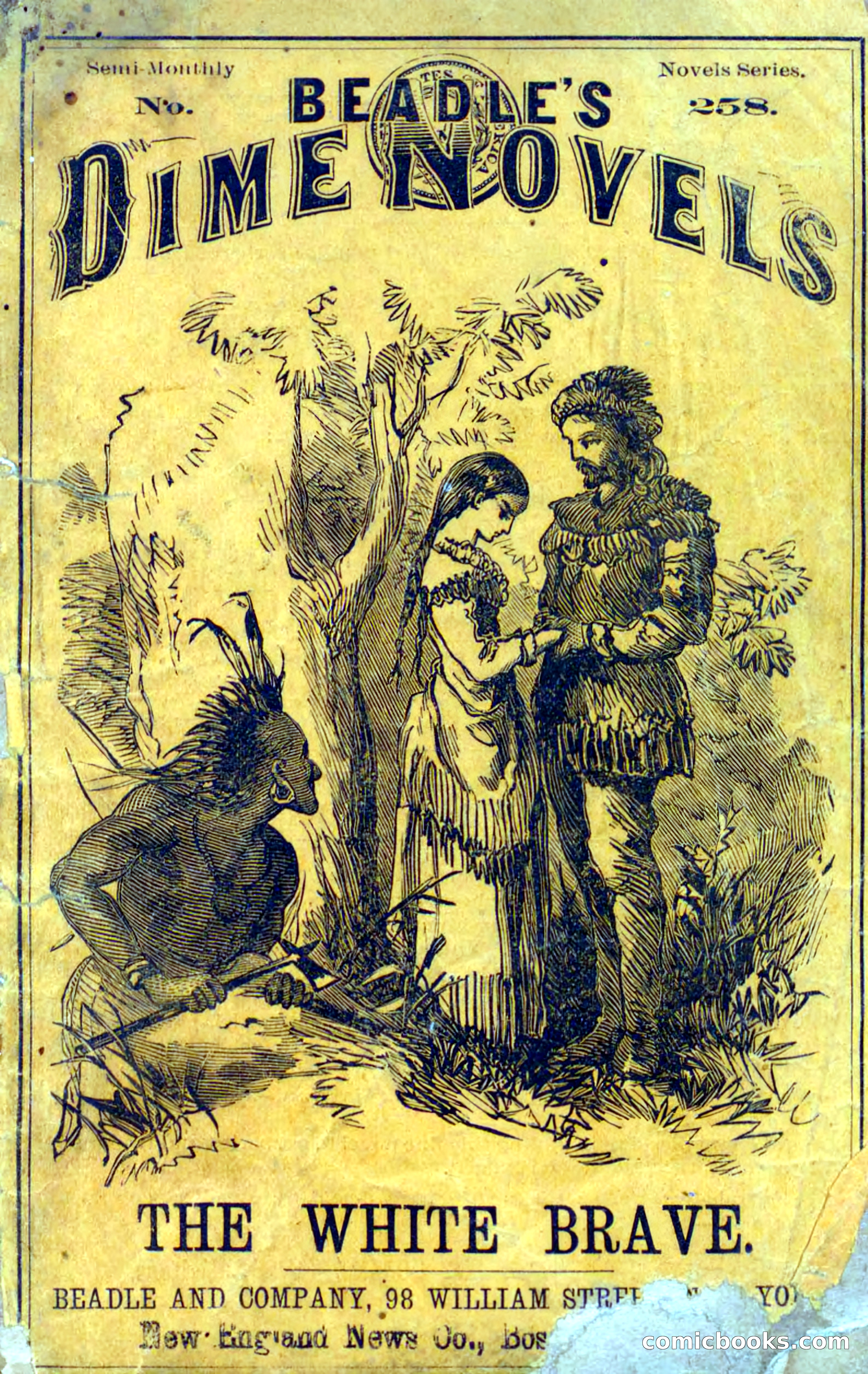 Beadle's Dime Novels No. 258: The White Brave — page 1 of 100