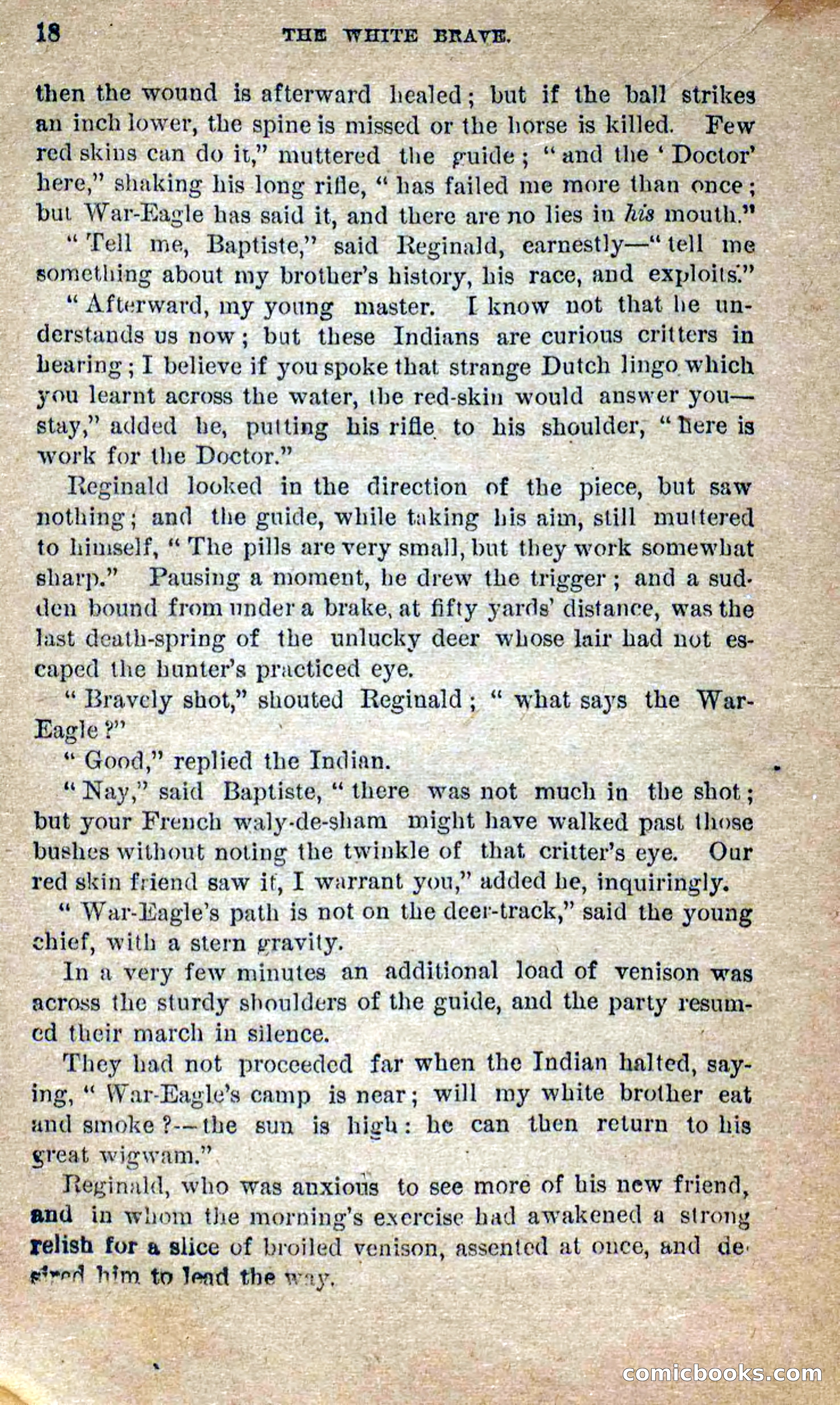Beadle's Dime Novels No. 258: The White Brave — page 16 of 100