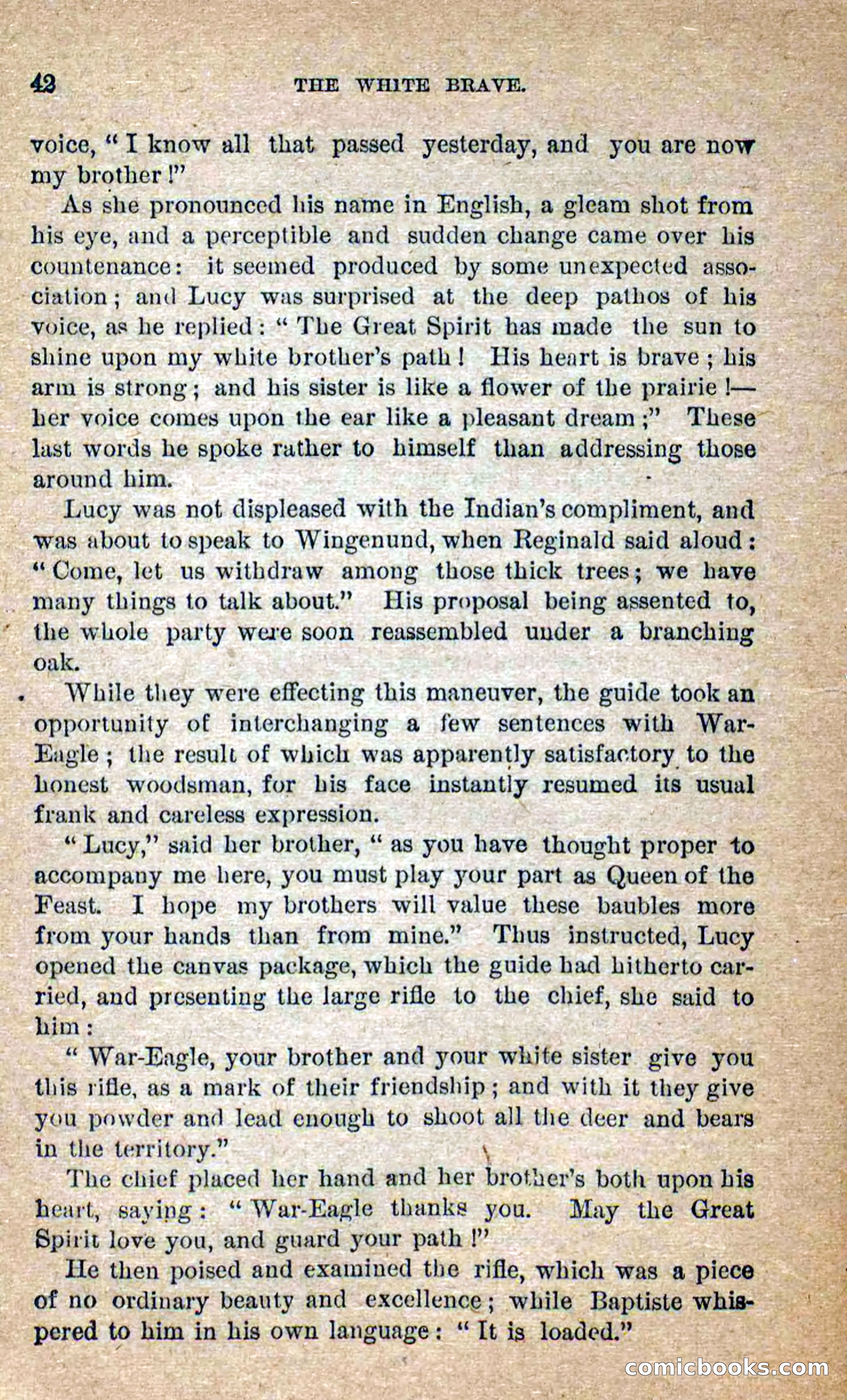 Beadle's Dime Novels No. 258: The White Brave — page 40 of 100