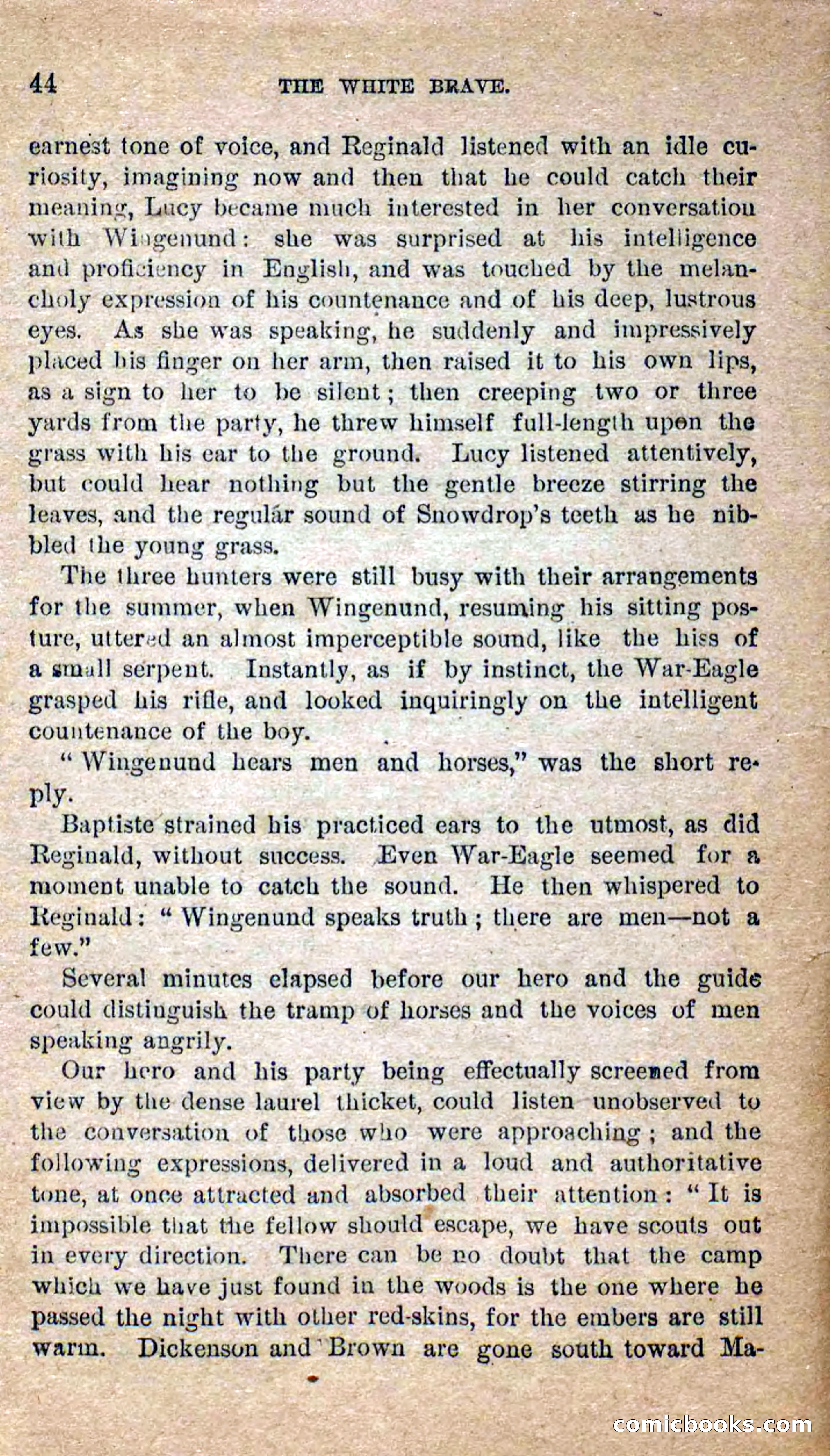 Beadle's Dime Novels No. 258: The White Brave — page 42 of 100