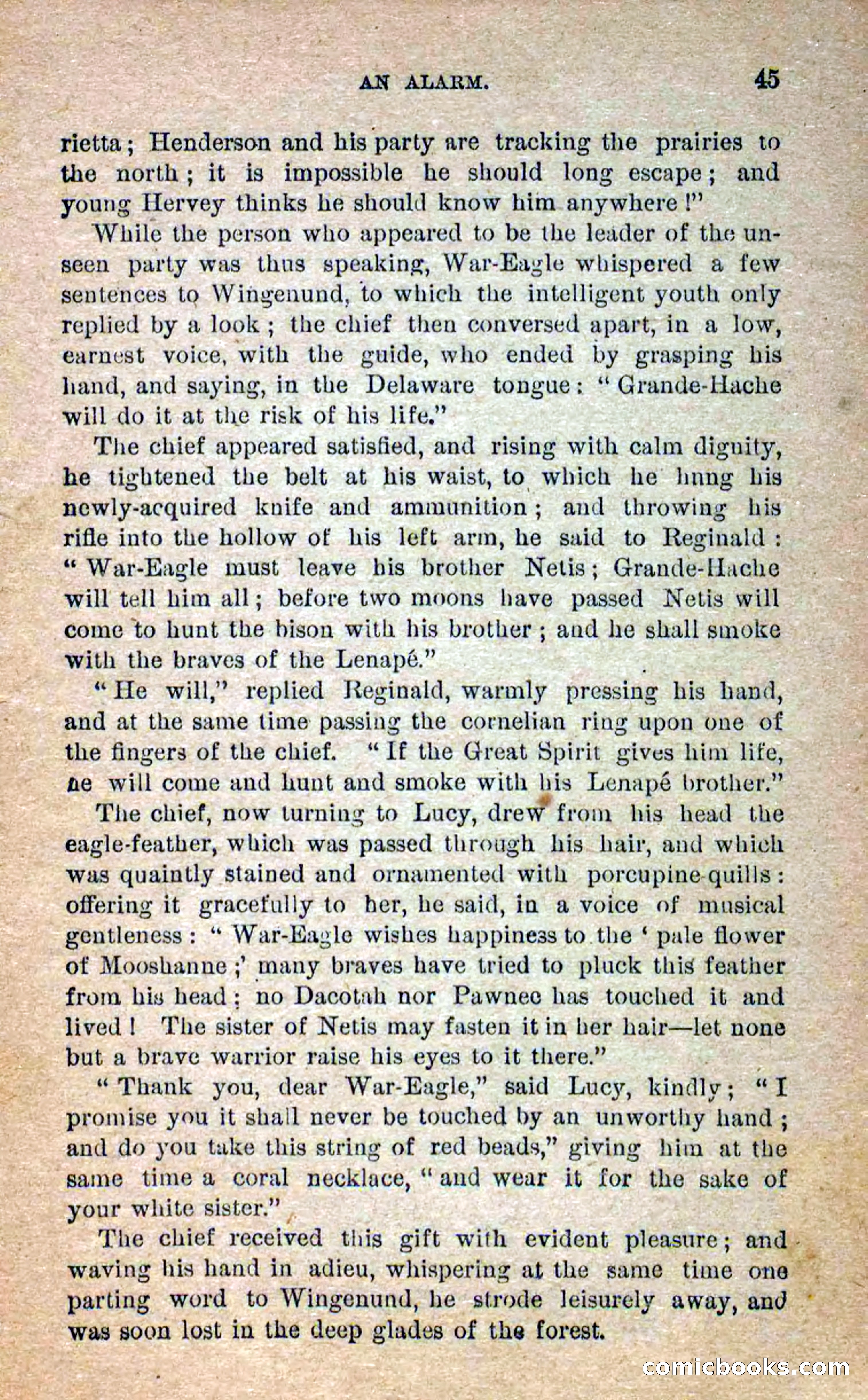 Beadle's Dime Novels No. 258: The White Brave — page 43 of 100