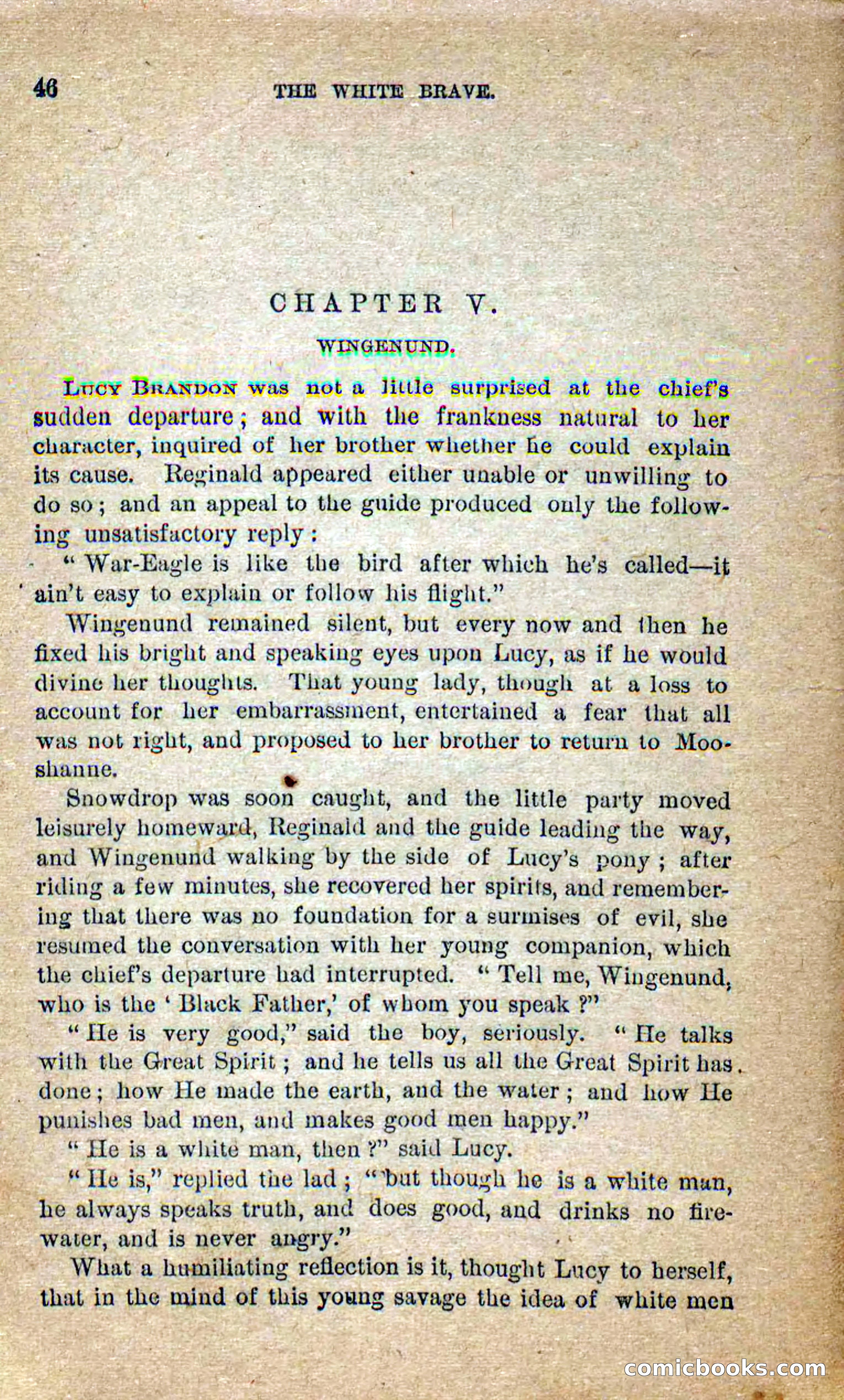 Beadle's Dime Novels No. 258: The White Brave — page 44 of 100