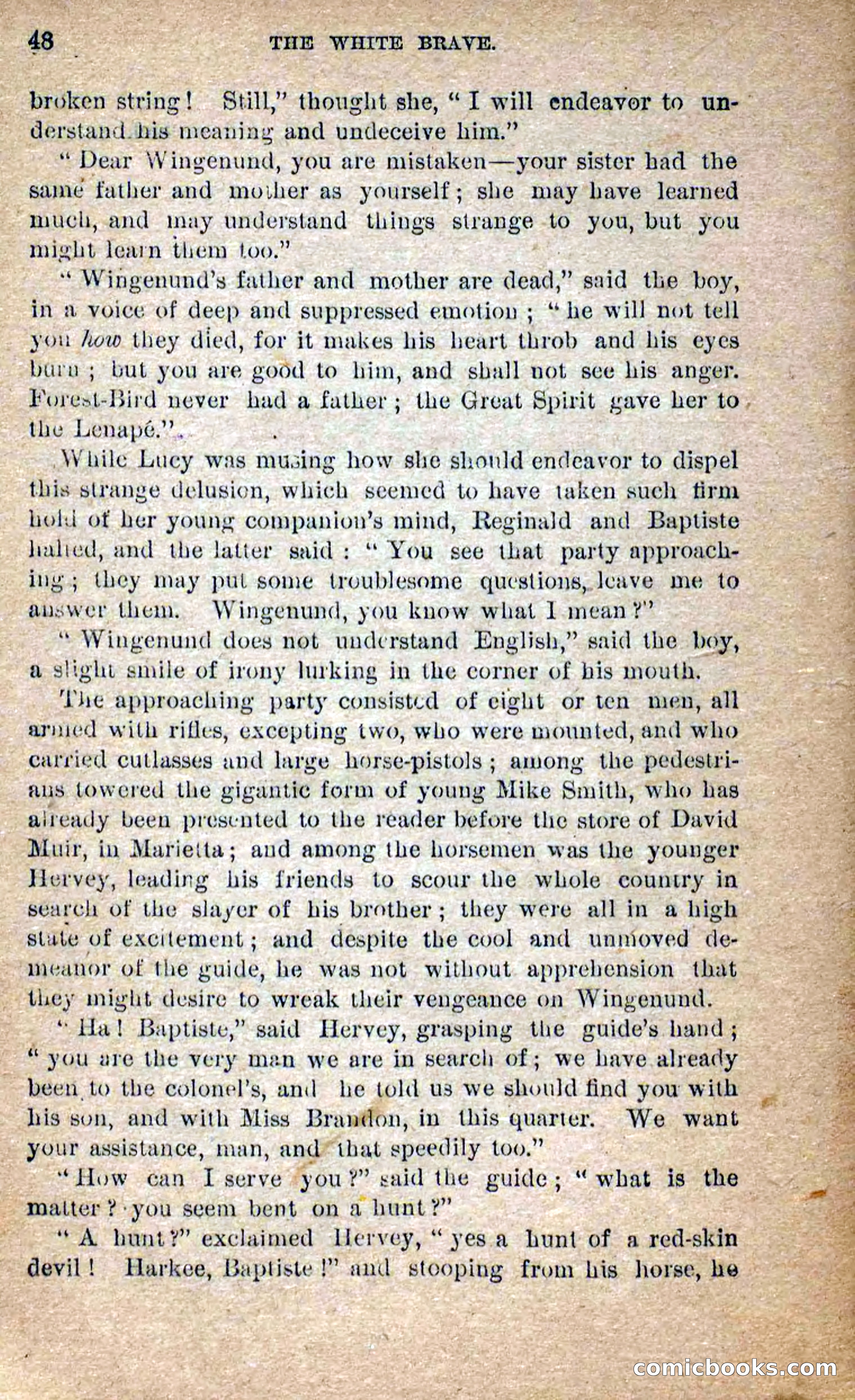 Beadle's Dime Novels No. 258: The White Brave — page 46 of 100