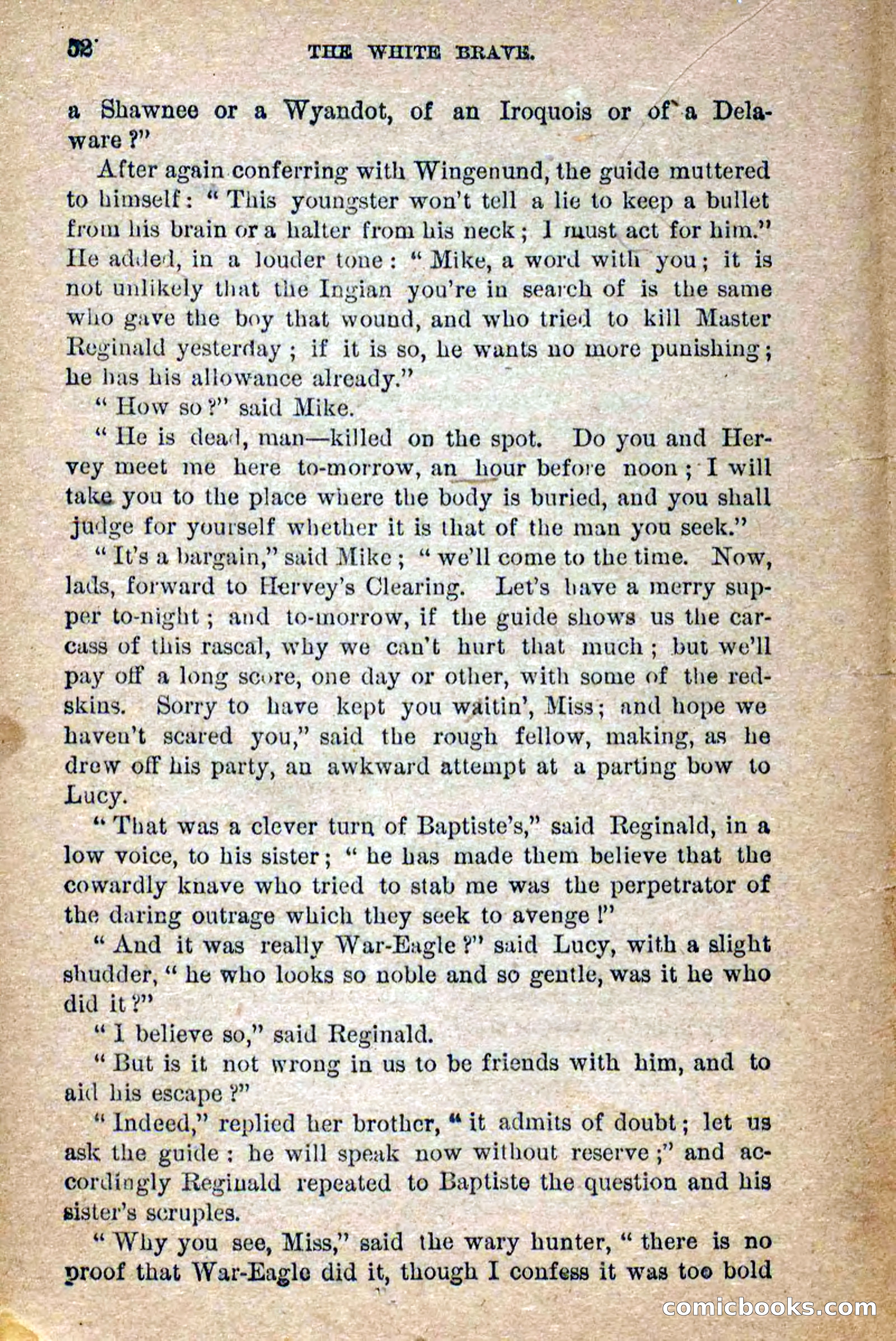 Beadle's Dime Novels No. 258: The White Brave — page 50 of 100
