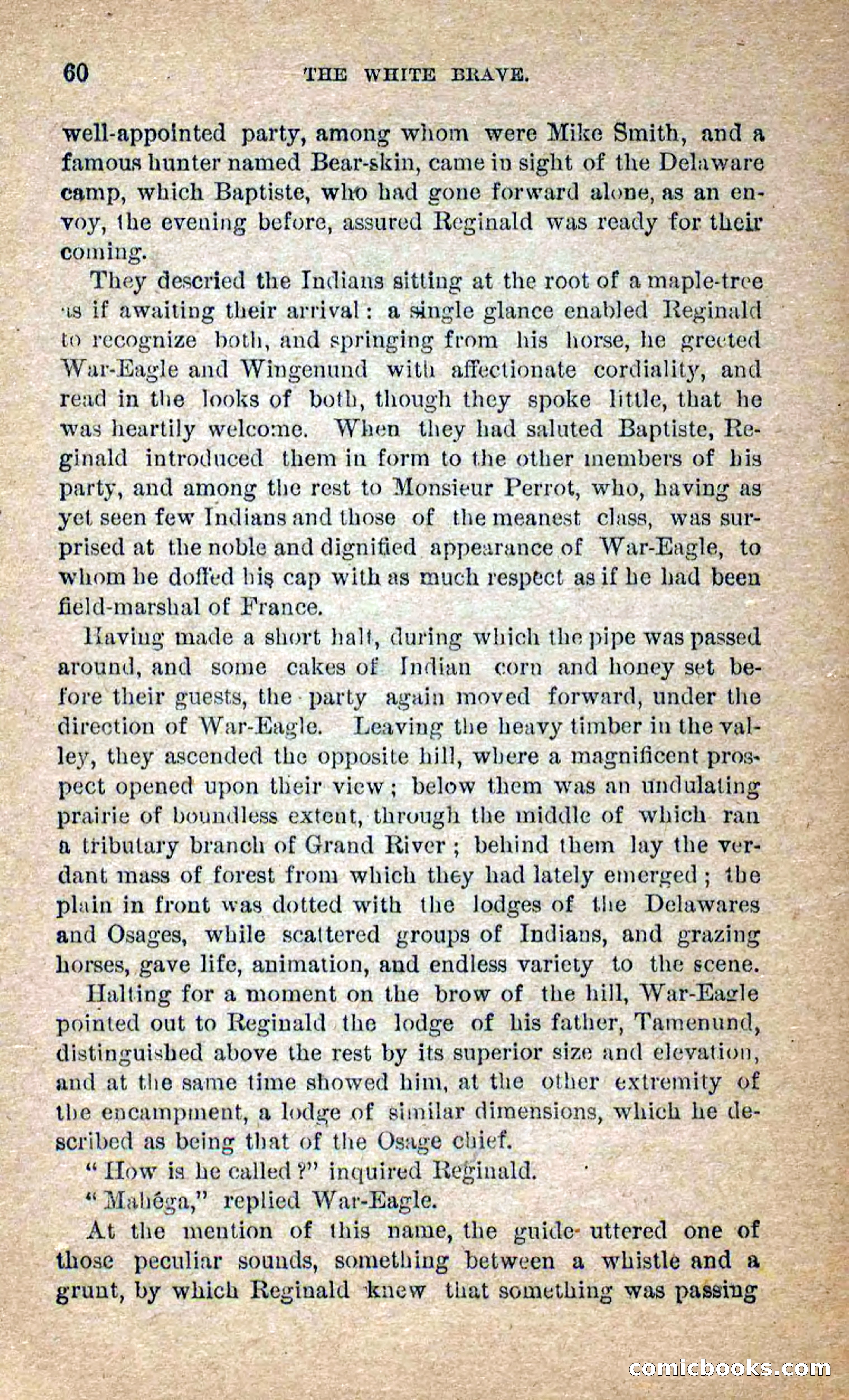 Beadle's Dime Novels No. 258: The White Brave — page 58 of 100