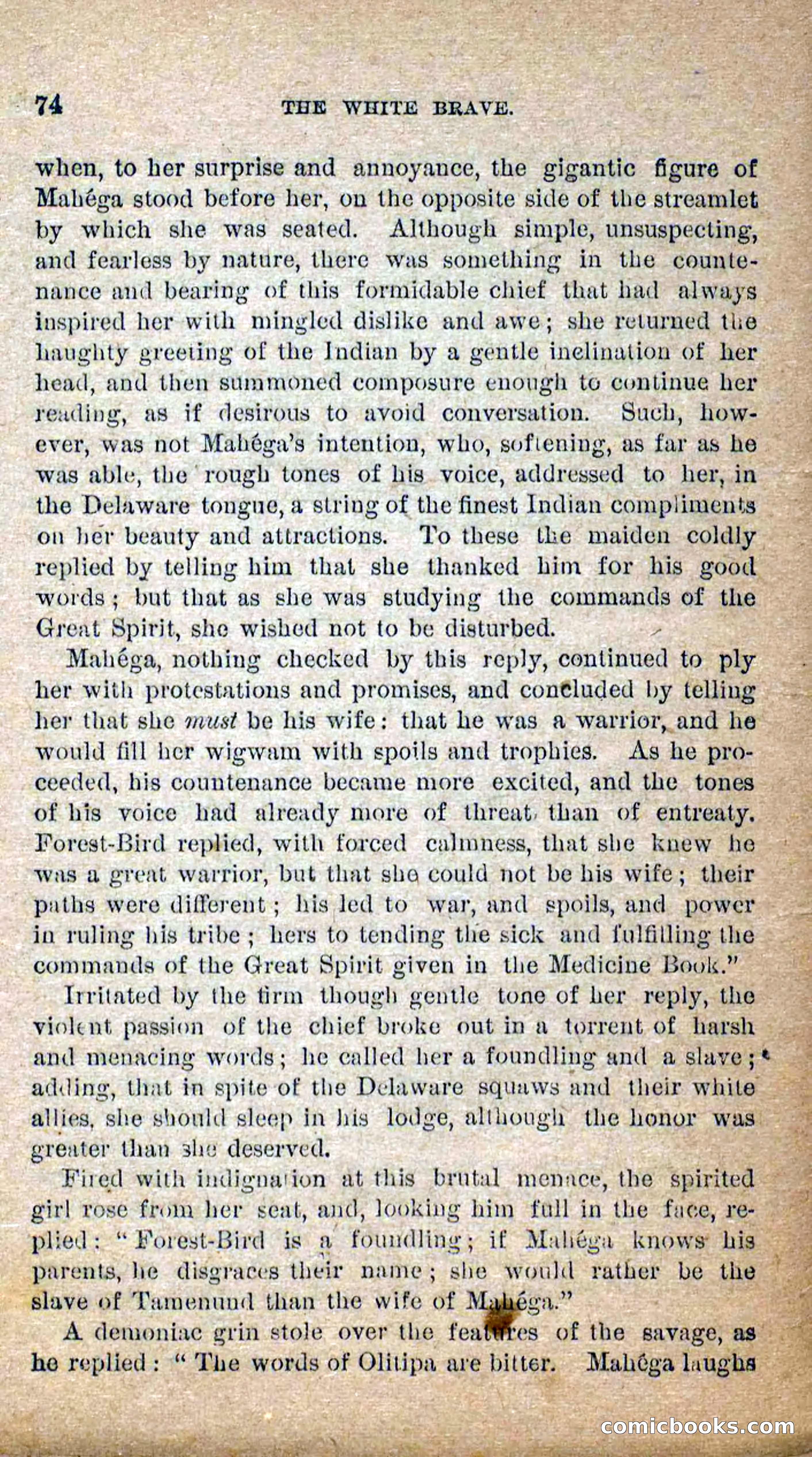Beadle's Dime Novels No. 258: The White Brave — page 72 of 100