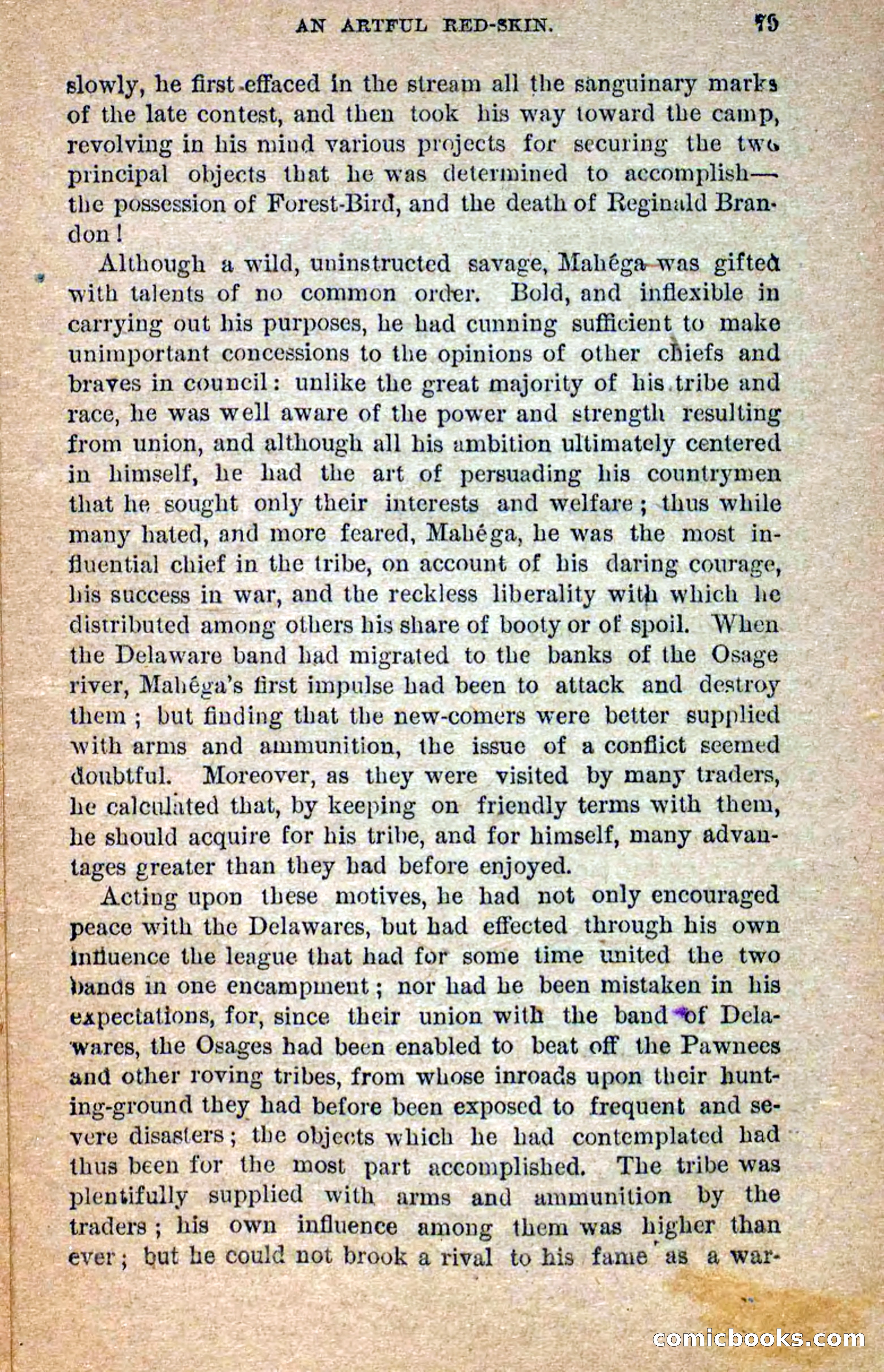 Beadle's Dime Novels No. 258: The White Brave — page 77 of 100