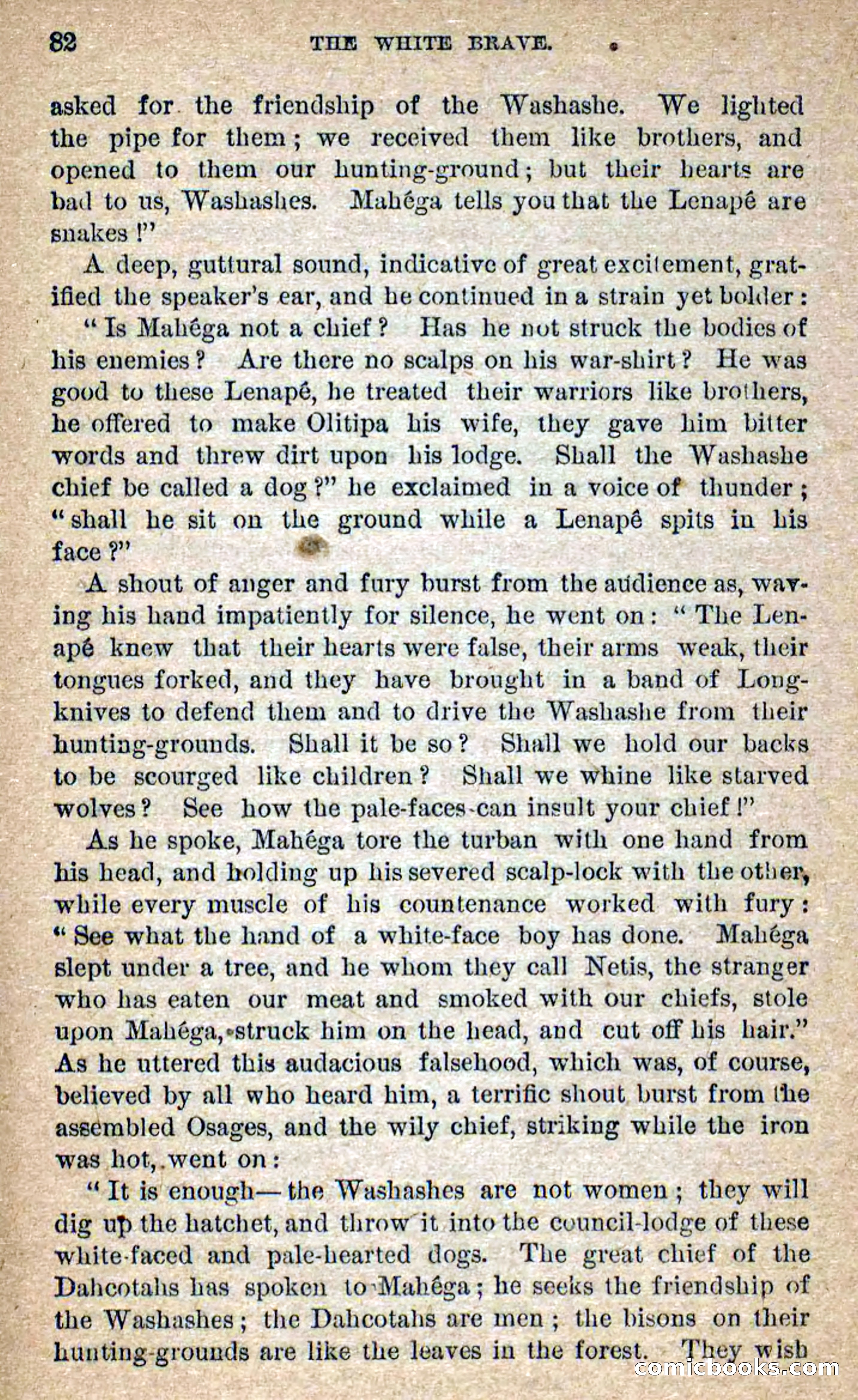 Beadle's Dime Novels No. 258: The White Brave — page 80 of 100