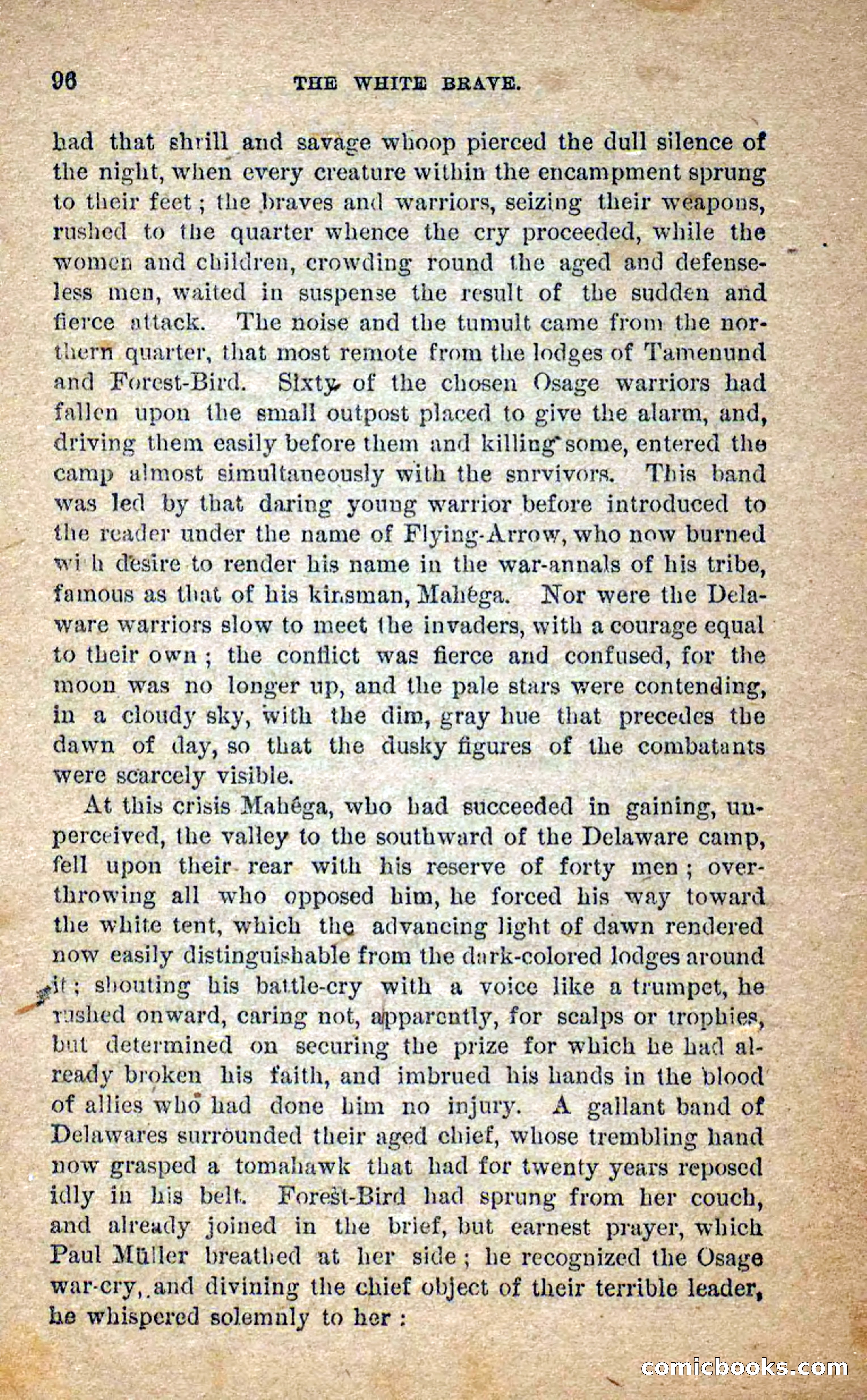 Beadle's Dime Novels No. 258: The White Brave — page 94 of 100