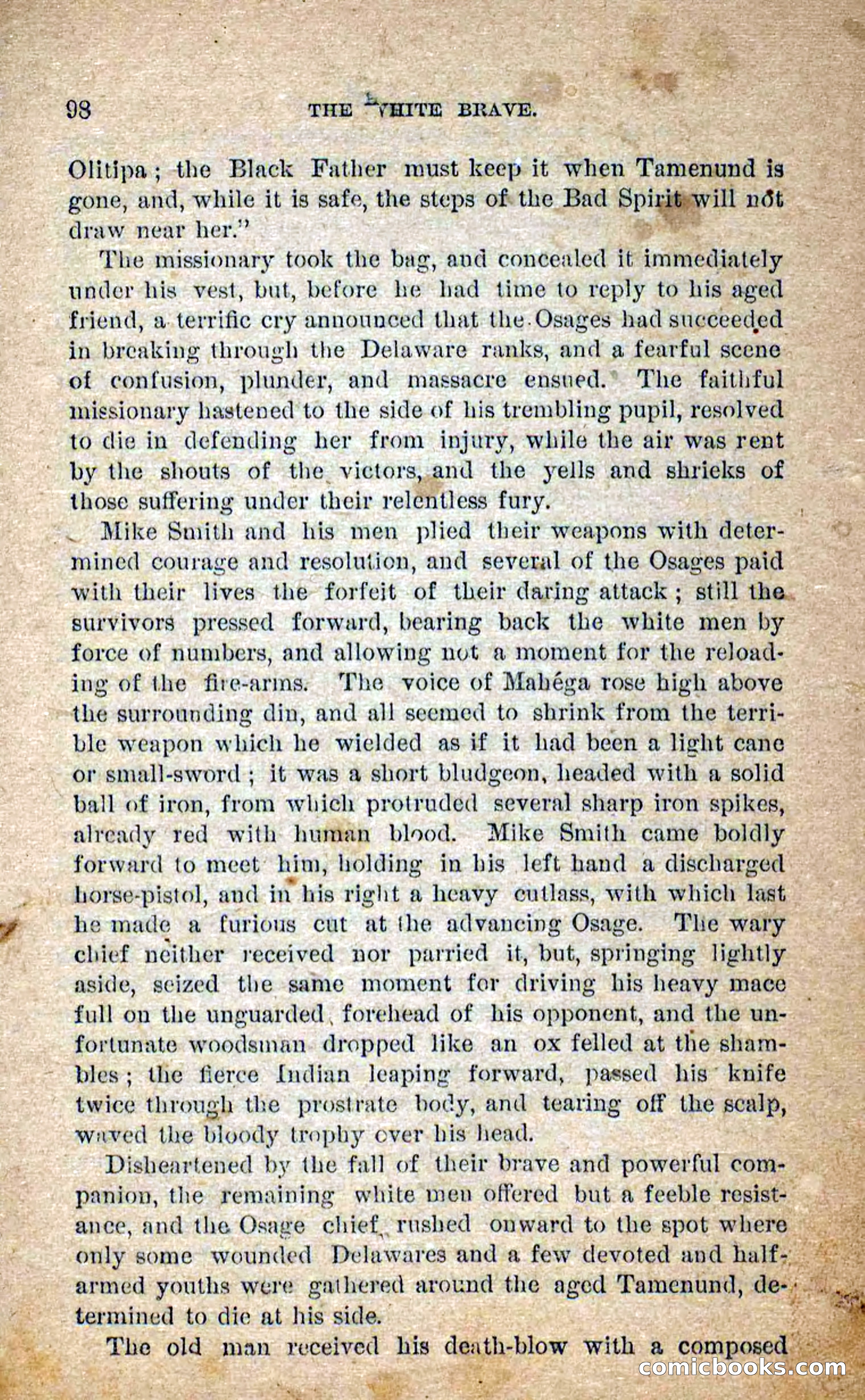 Beadle's Dime Novels No. 258: The White Brave — page 96 of 100