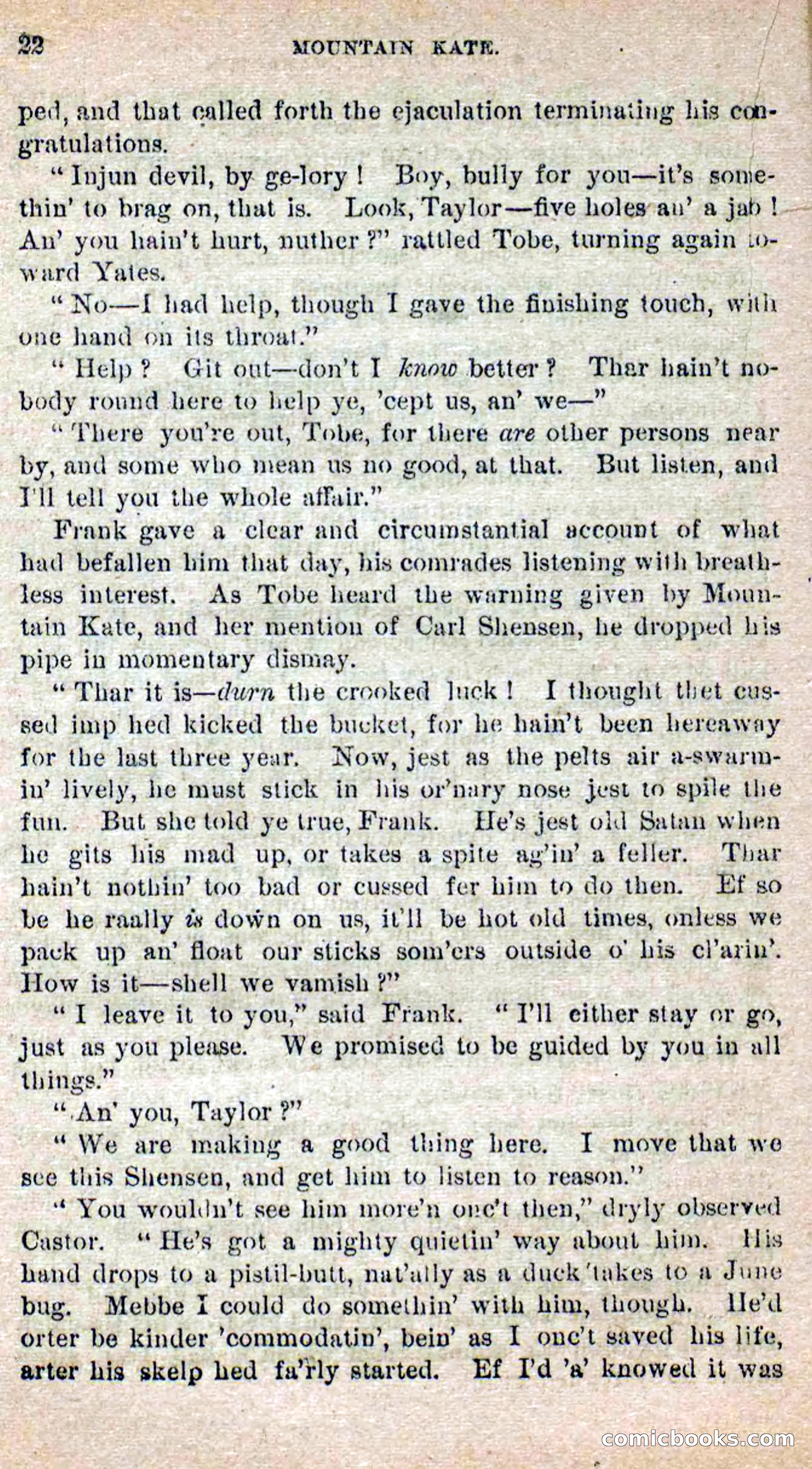 Beadle's Dime Novels No. 264: Mountain Kate — page 18 of 100