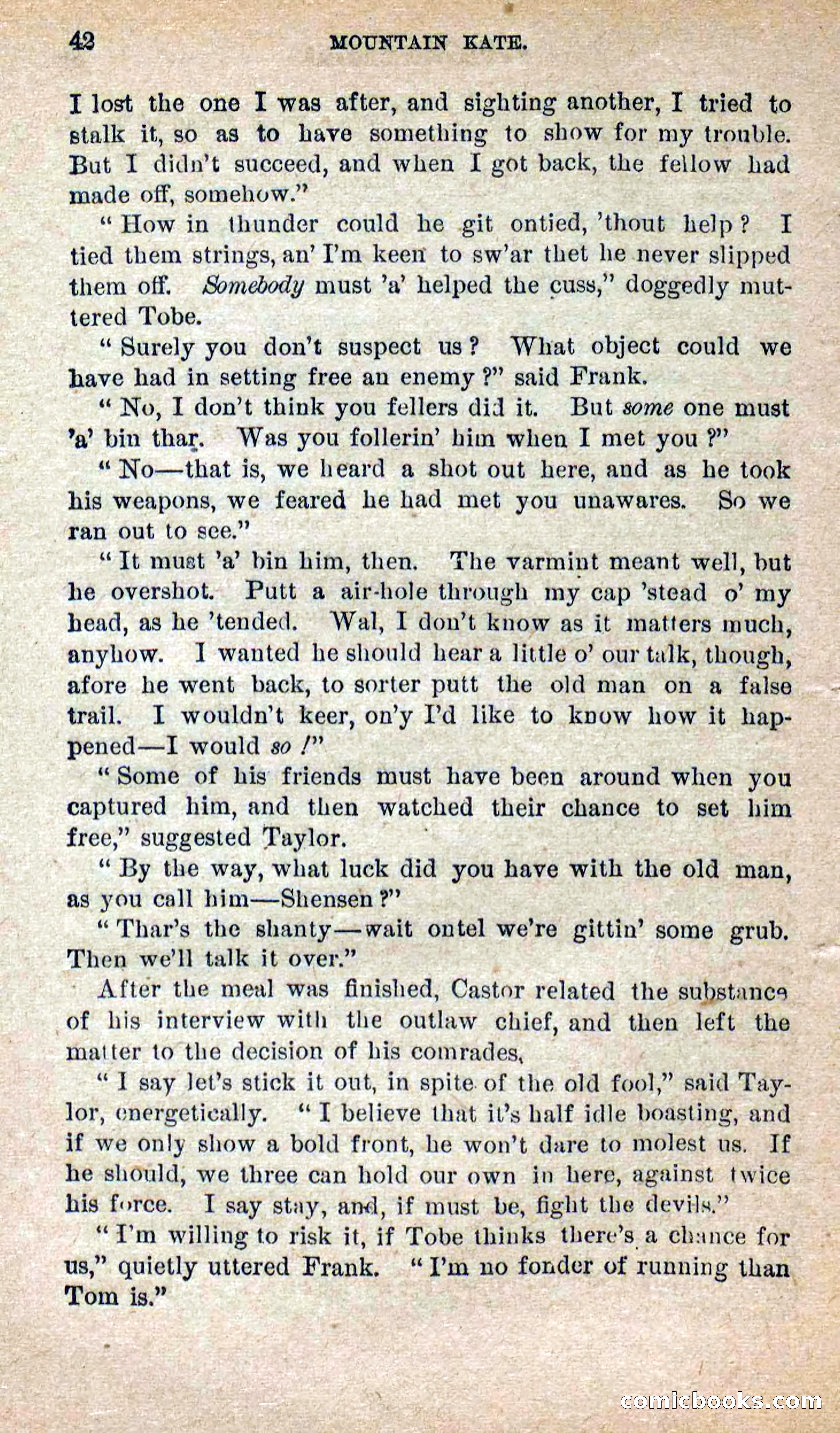 Beadle's Dime Novels No. 264: Mountain Kate — page 38 of 100