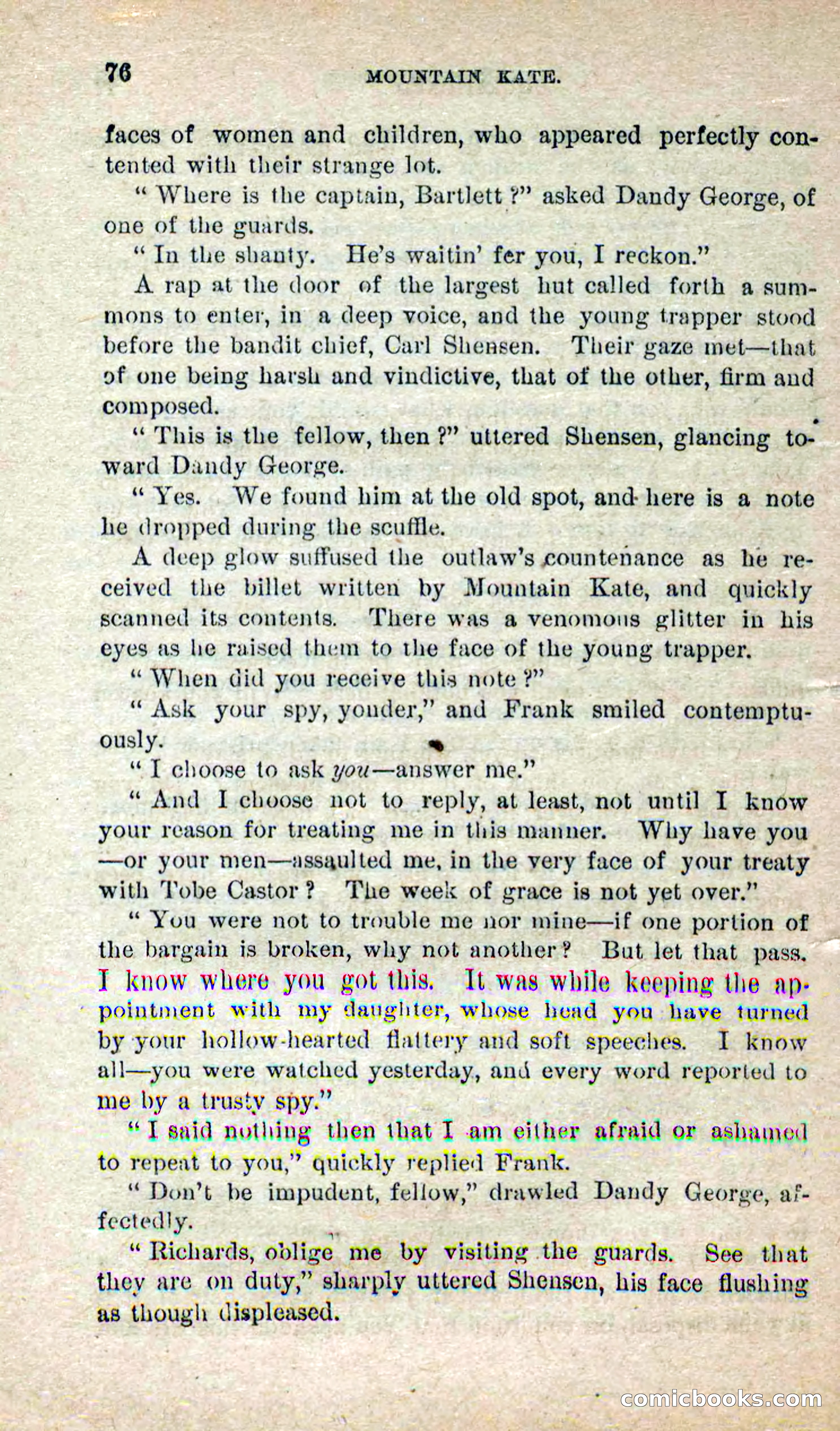 Beadle's Dime Novels No. 264: Mountain Kate — page 72 of 100