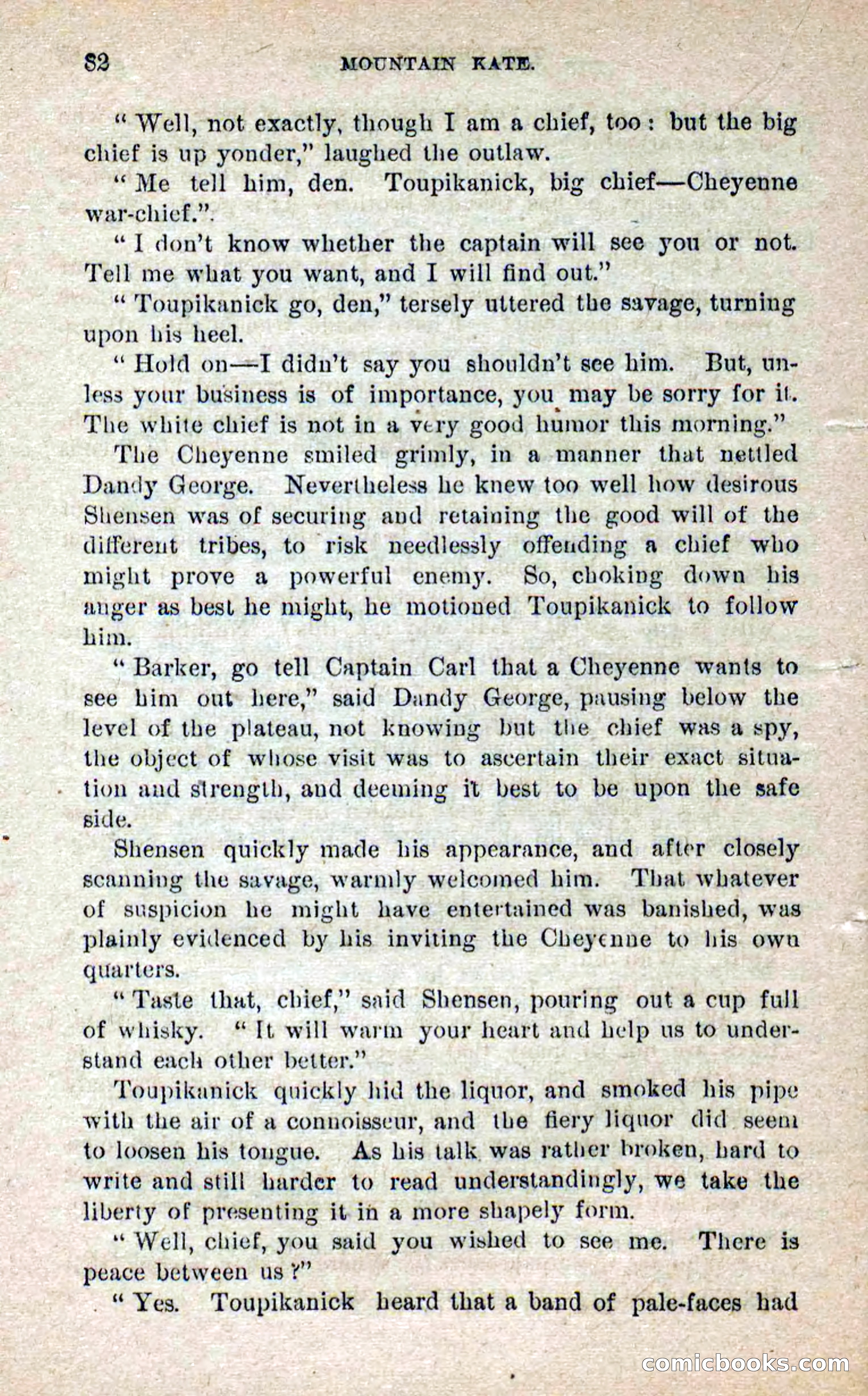 Beadle's Dime Novels No. 264: Mountain Kate — page 78 of 100