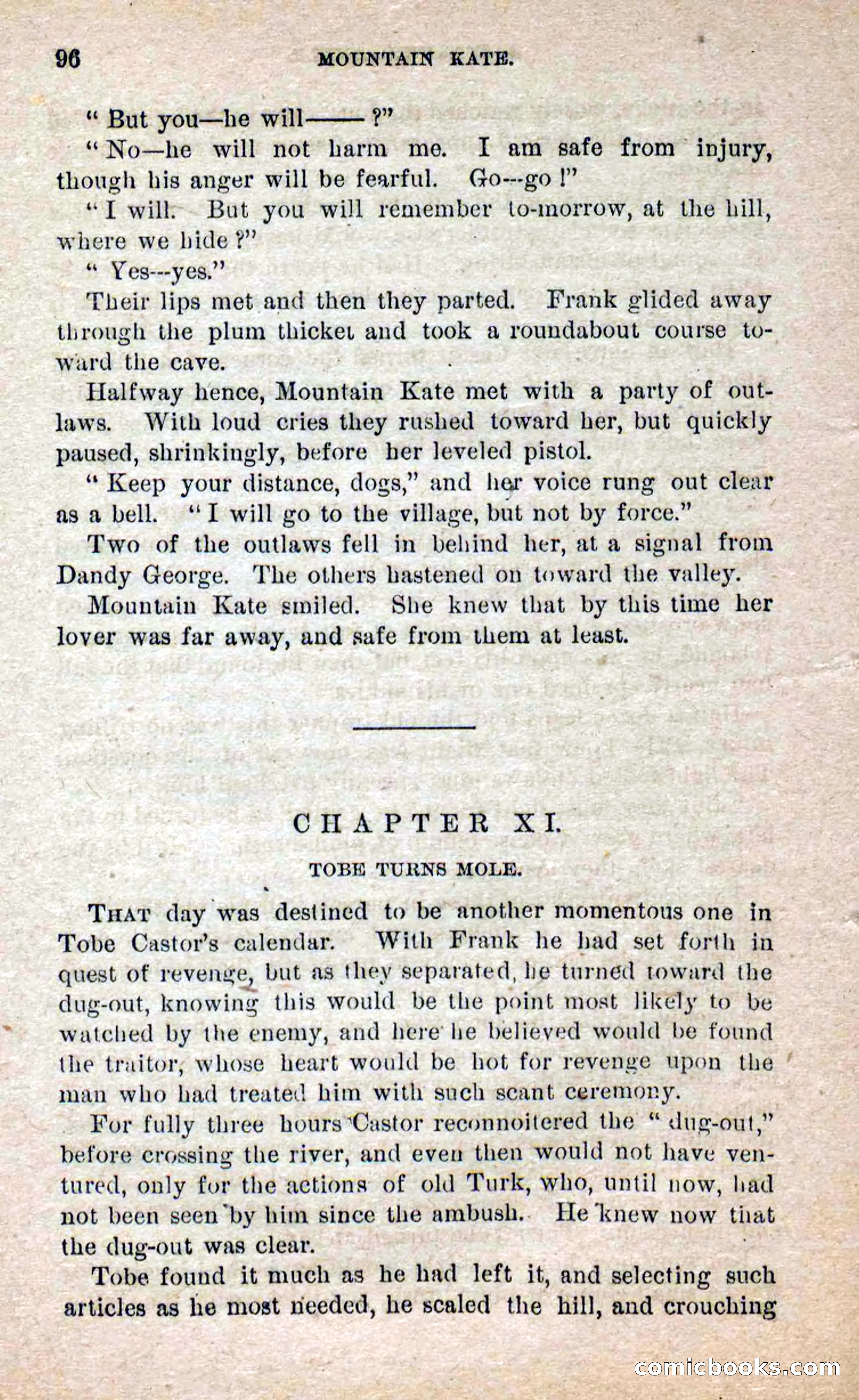 Beadle's Dime Novels No. 264: Mountain Kate — page 92 of 100