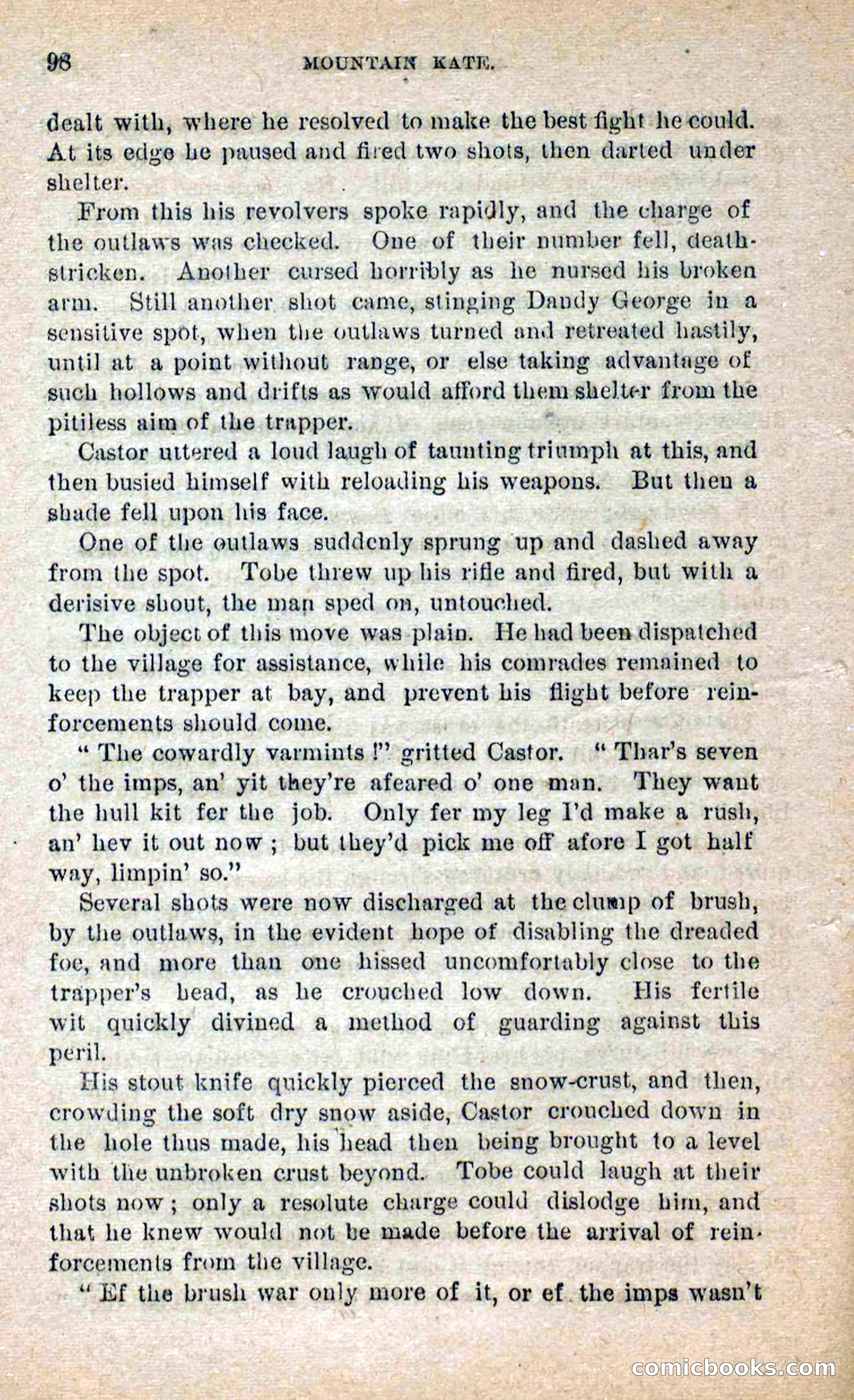Beadle's Dime Novels No. 264: Mountain Kate — page 94 of 100