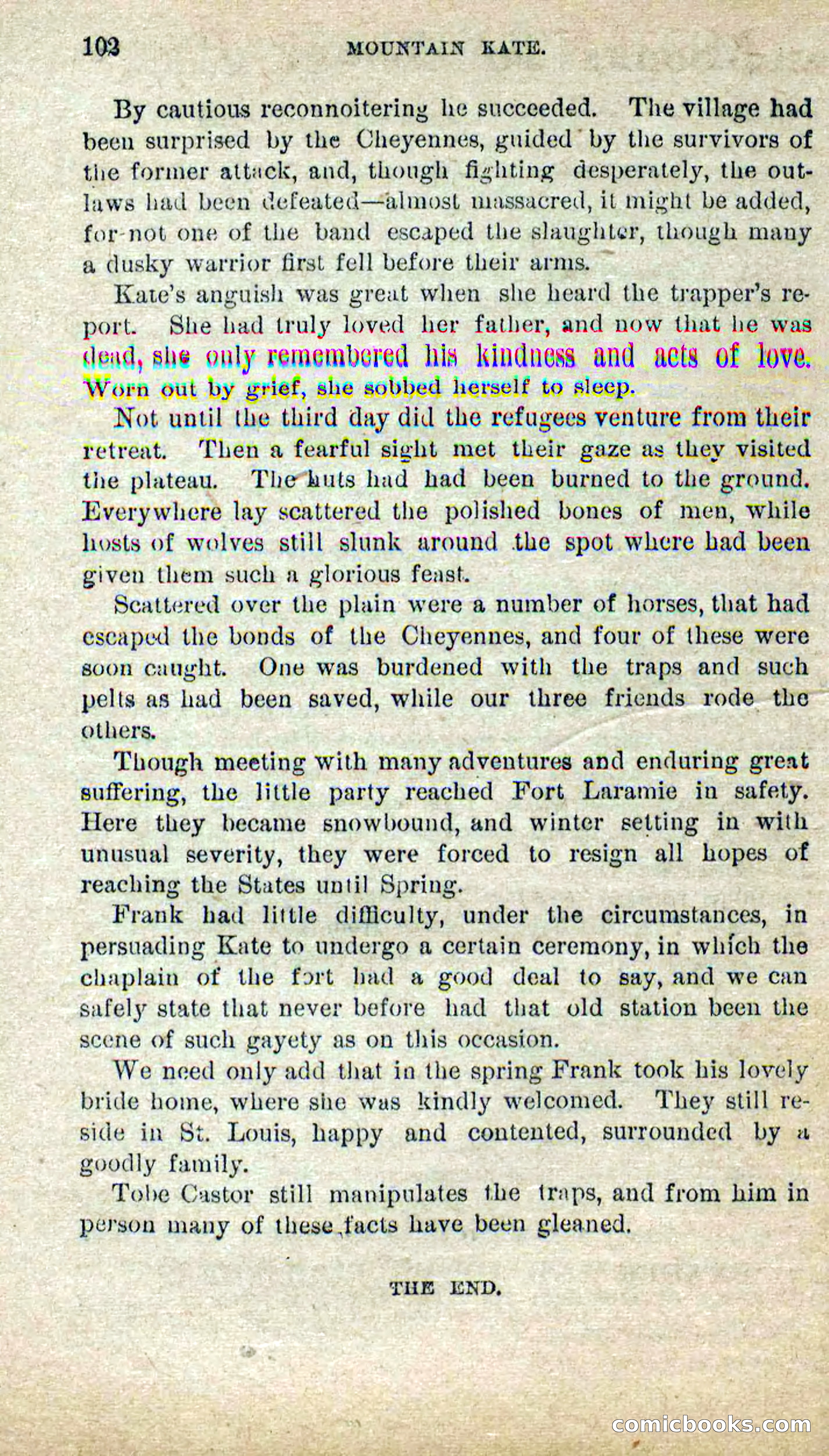 Beadle's Dime Novels No. 264: Mountain Kate — page 98 of 100