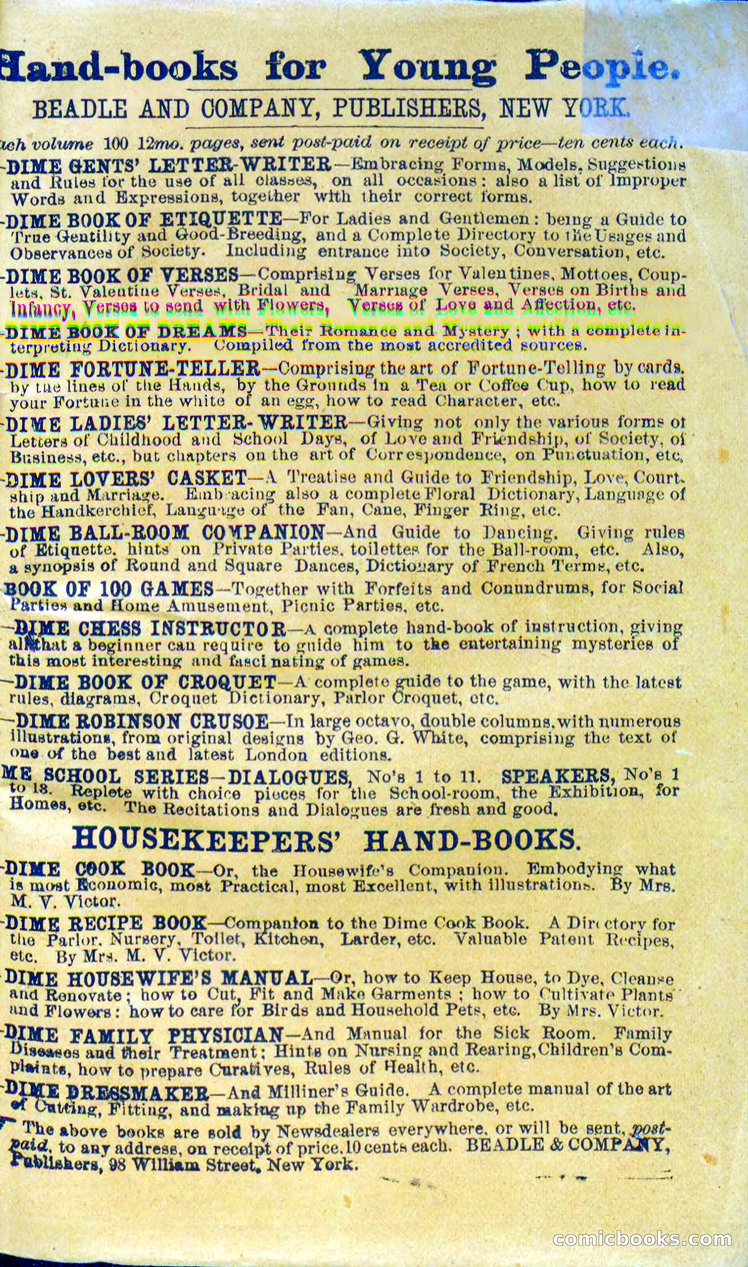 Beadle's Dime Novels No. 264: Mountain Kate — page 99 of 100