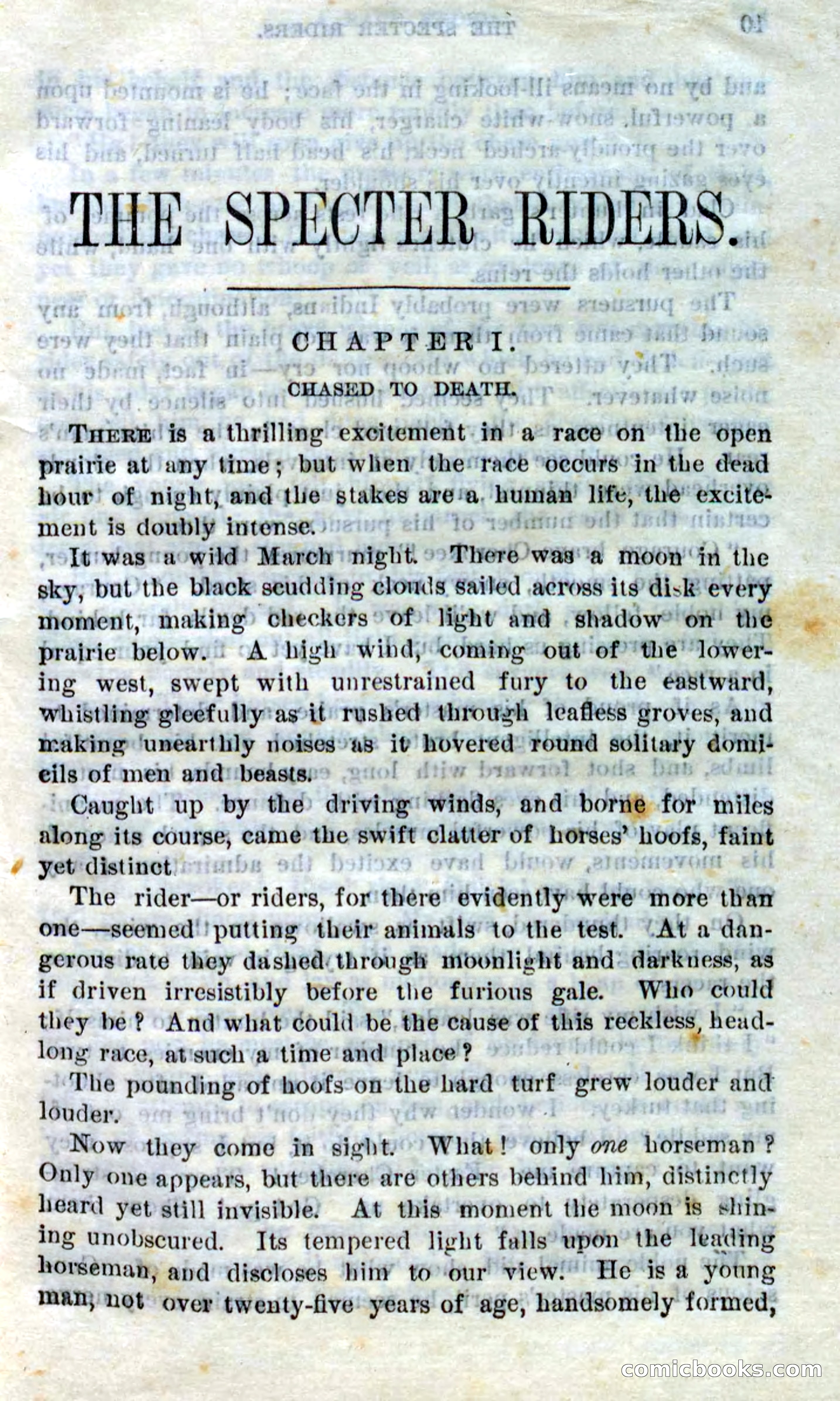 Beadle's Dime Novels No. 268: The Specter Riders — page 7 of 100