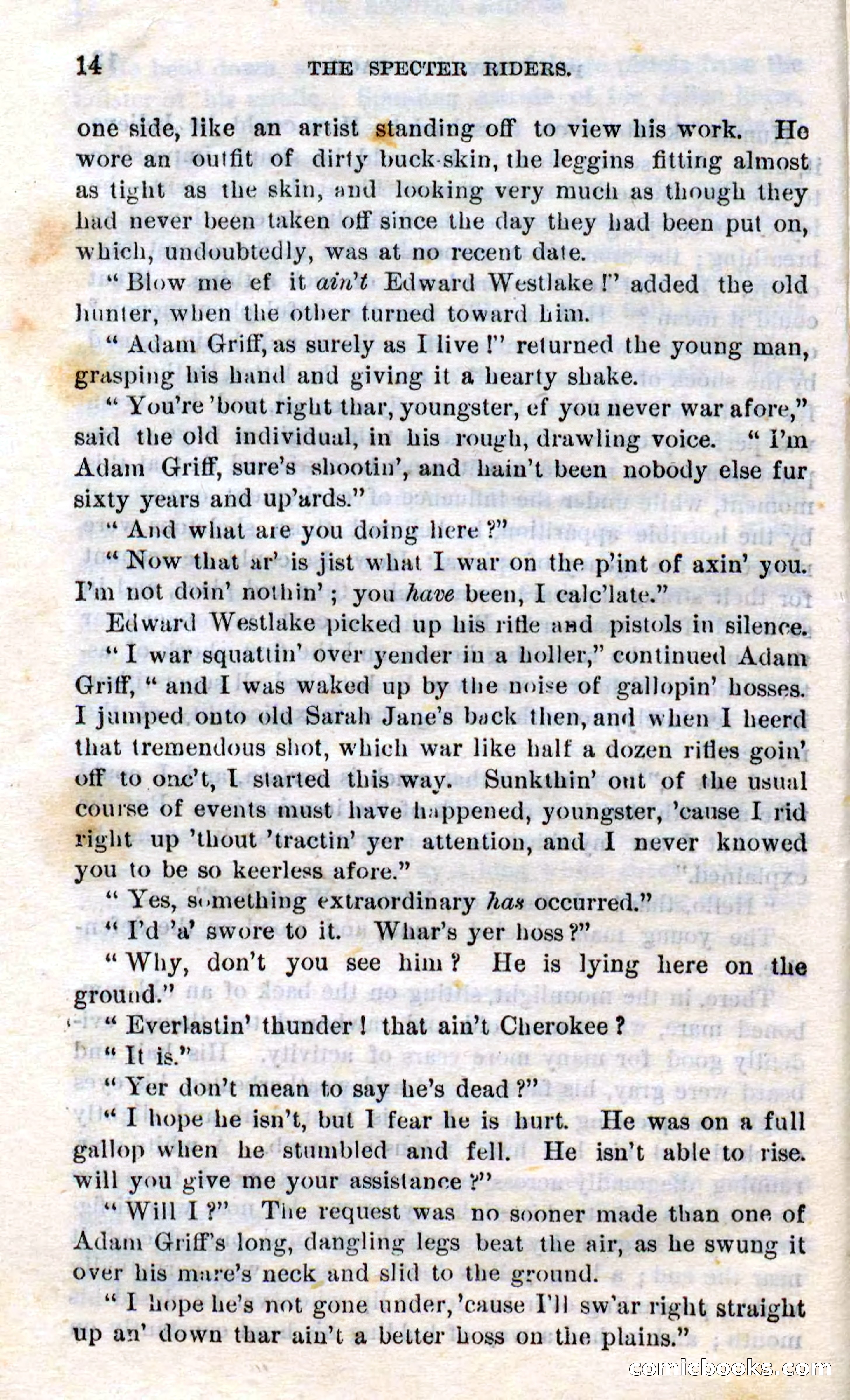 Beadle's Dime Novels No. 268: The Specter Riders — page 12 of 100