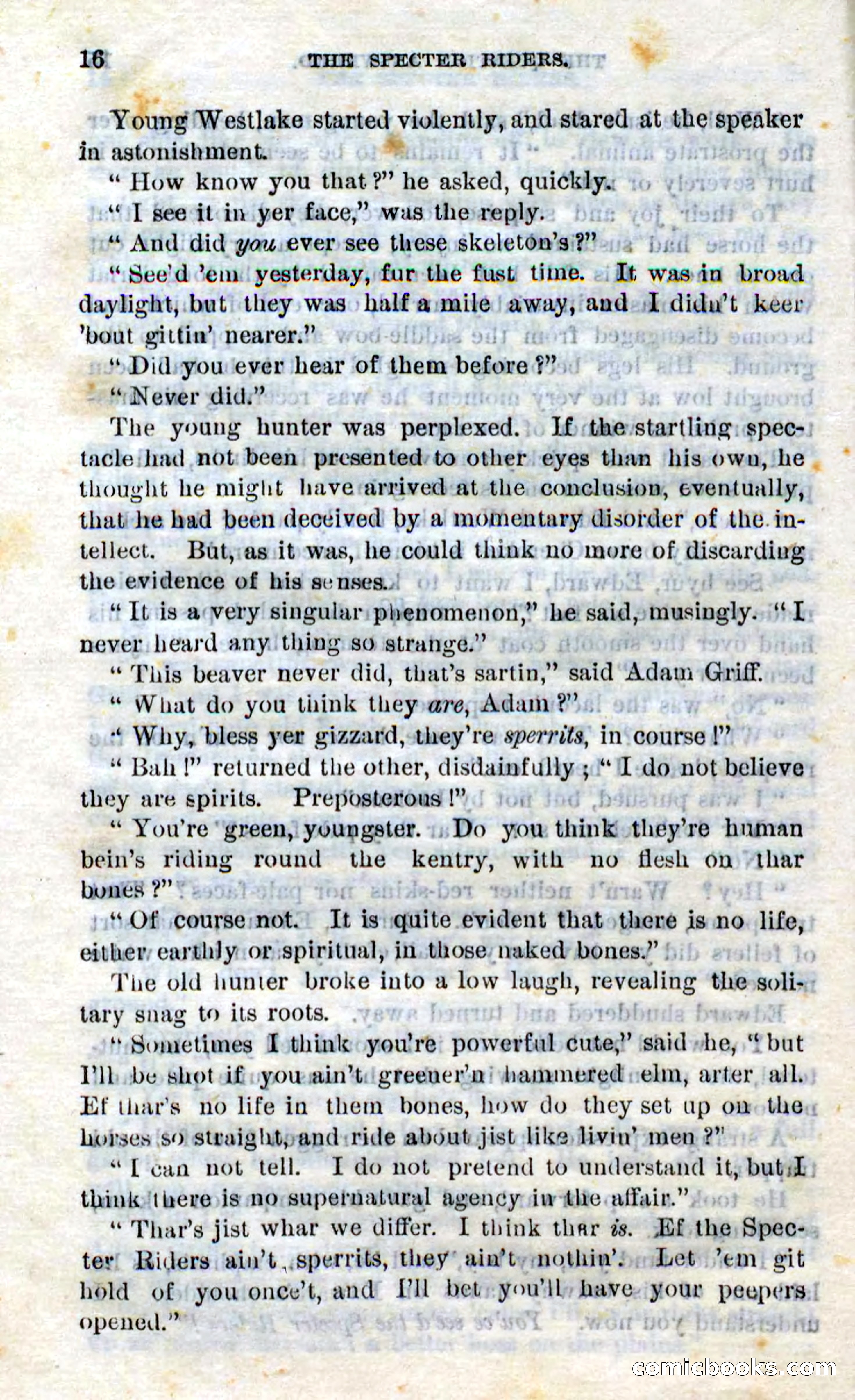 Beadle's Dime Novels No. 268: The Specter Riders — page 14 of 100