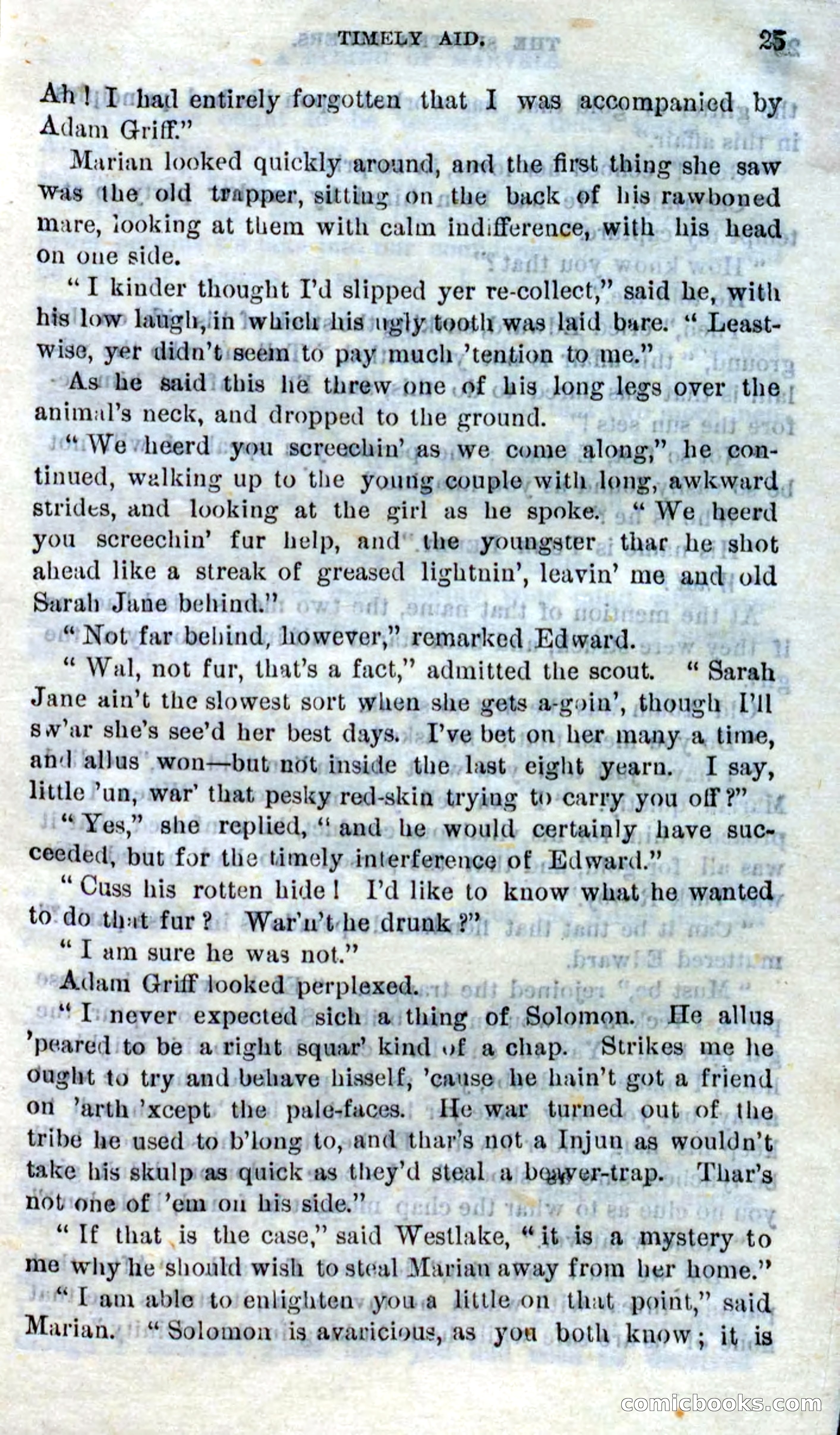 Beadle's Dime Novels No. 268: The Specter Riders — page 23 of 100