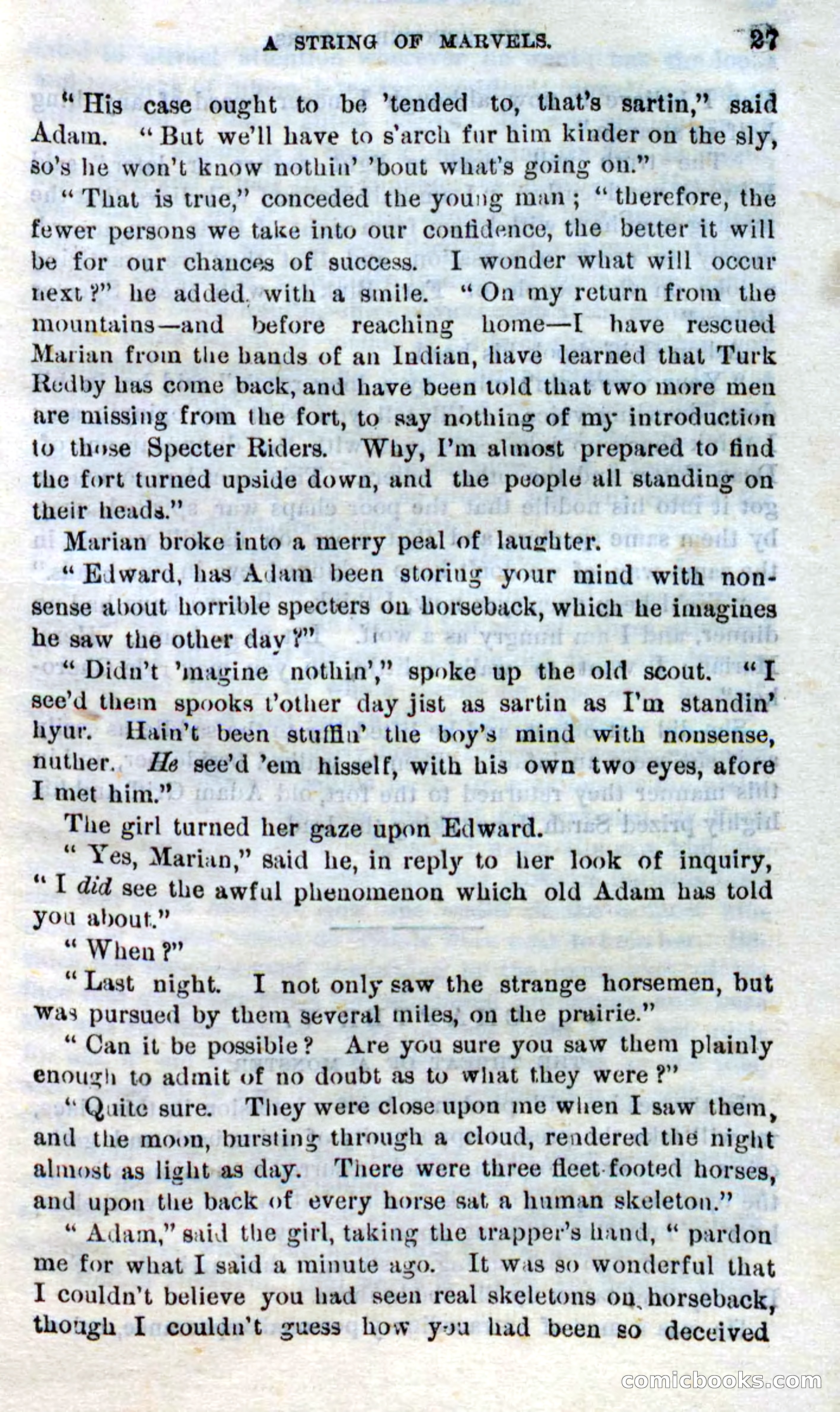 Beadle's Dime Novels No. 268: The Specter Riders — page 25 of 100