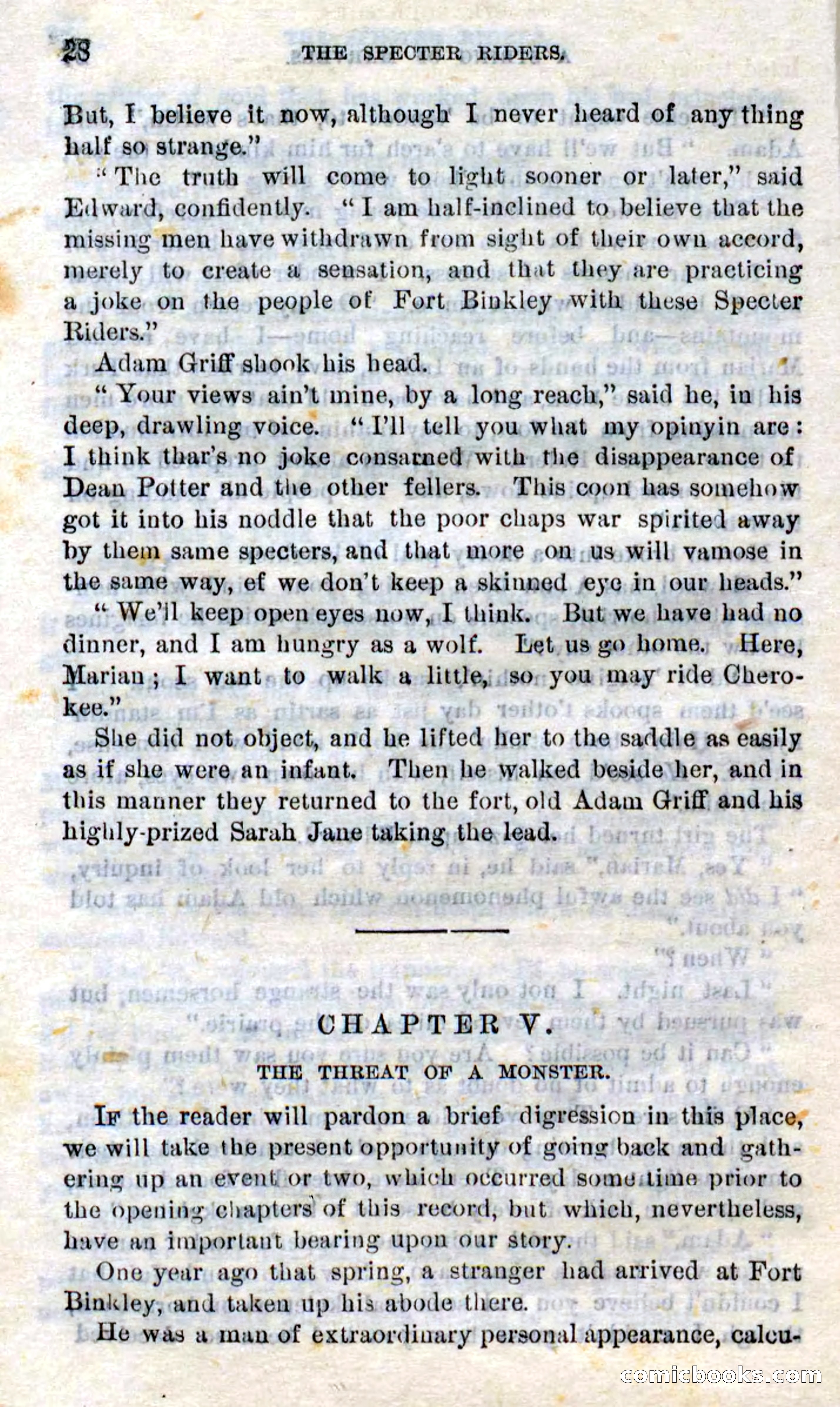 Beadle's Dime Novels No. 268: The Specter Riders — page 26 of 100