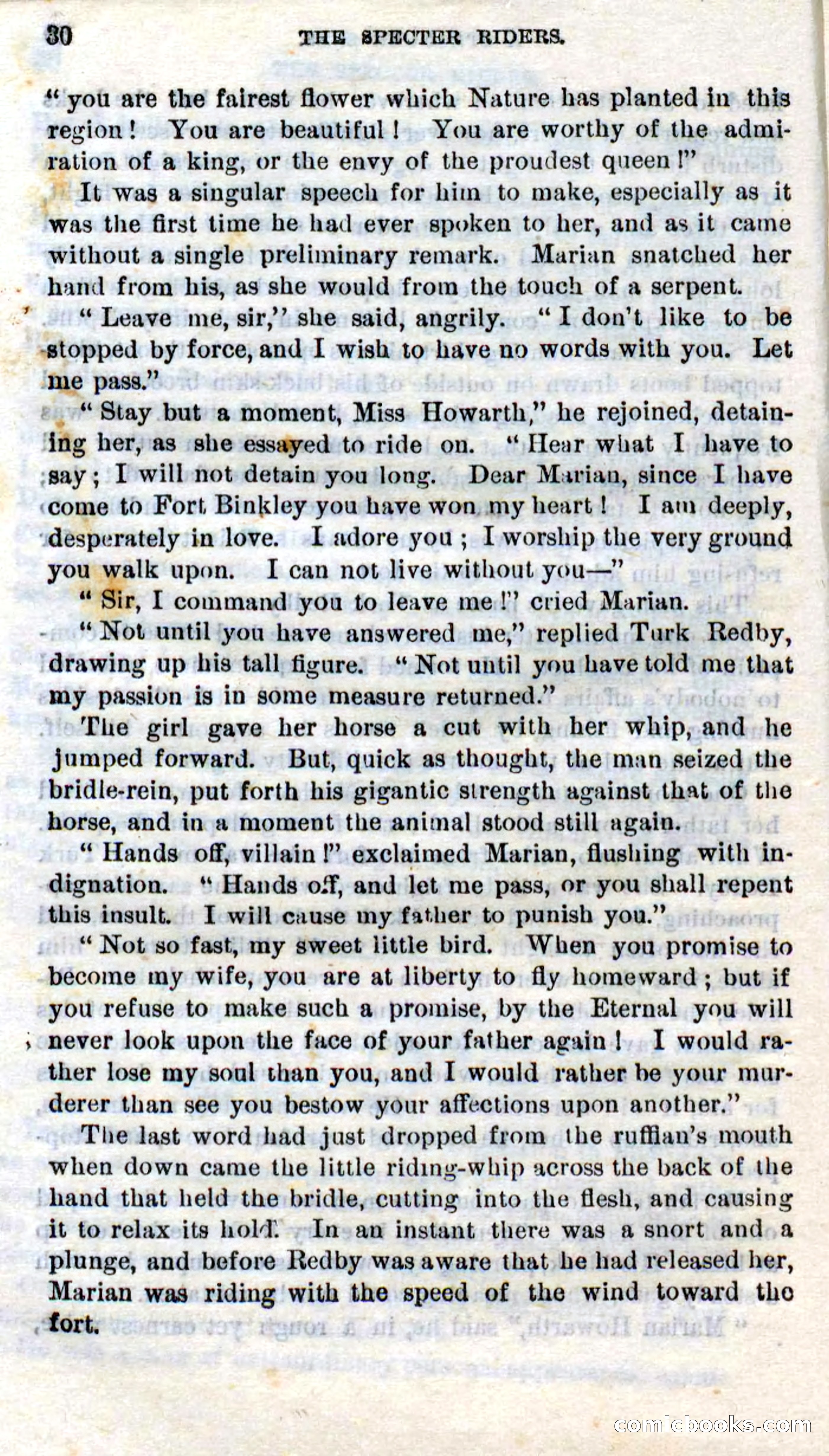 Beadle's Dime Novels No. 268: The Specter Riders — page 28 of 100