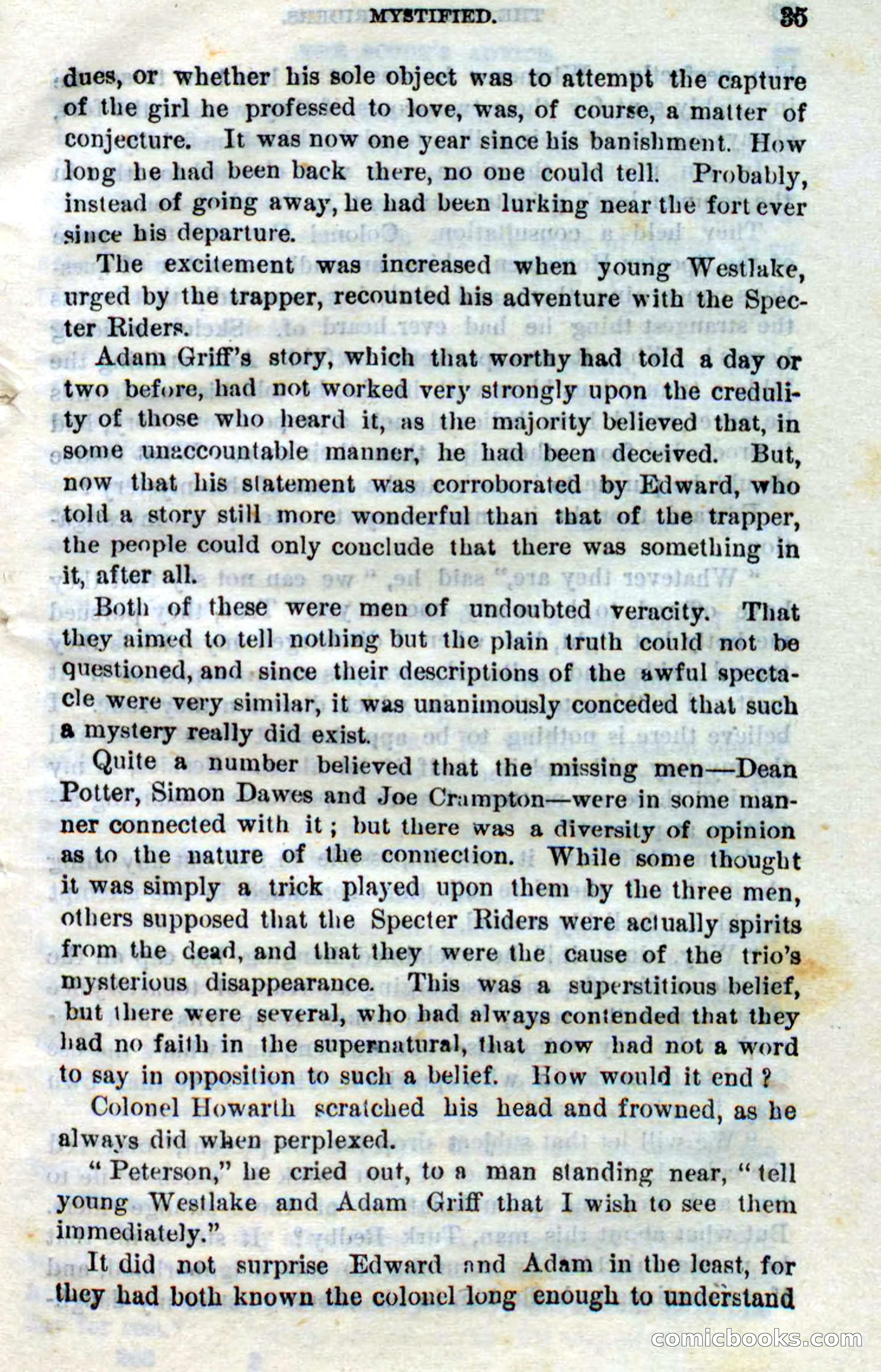 Beadle's Dime Novels No. 268: The Specter Riders — page 33 of 100