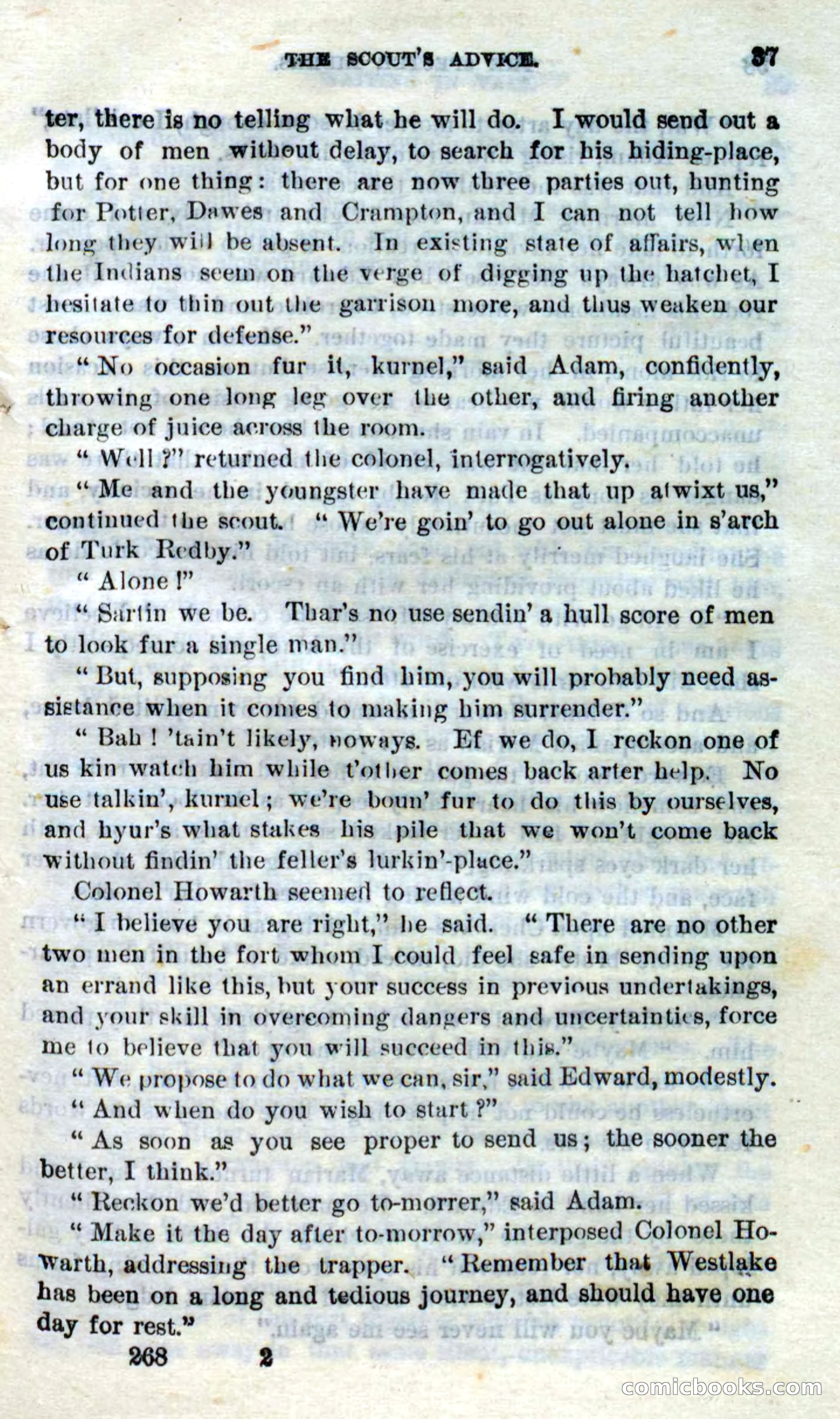 Beadle's Dime Novels No. 268: The Specter Riders — page 35 of 100