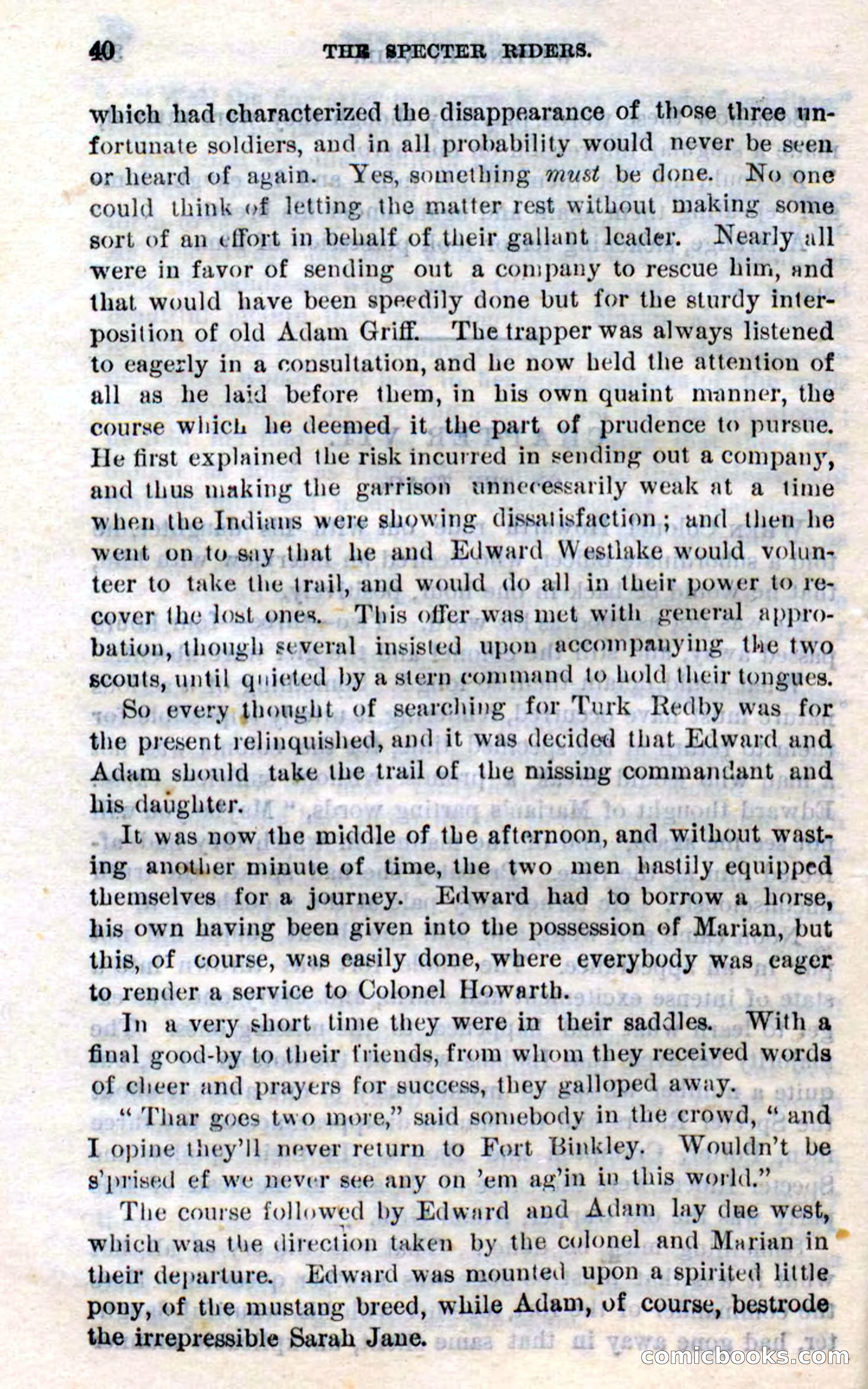 Beadle's Dime Novels No. 268: The Specter Riders — page 38 of 100