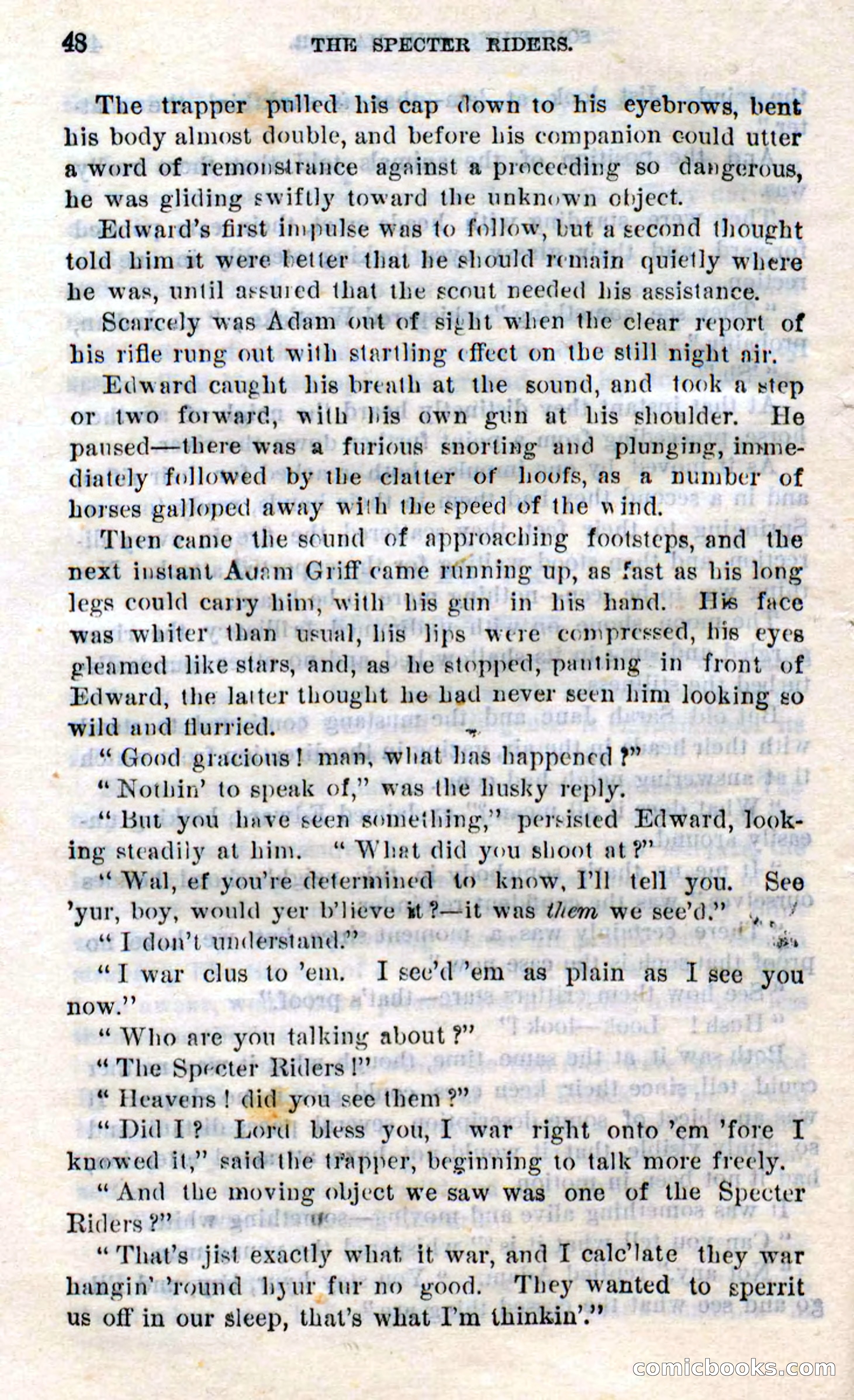 Beadle's Dime Novels No. 268: The Specter Riders — page 46 of 100