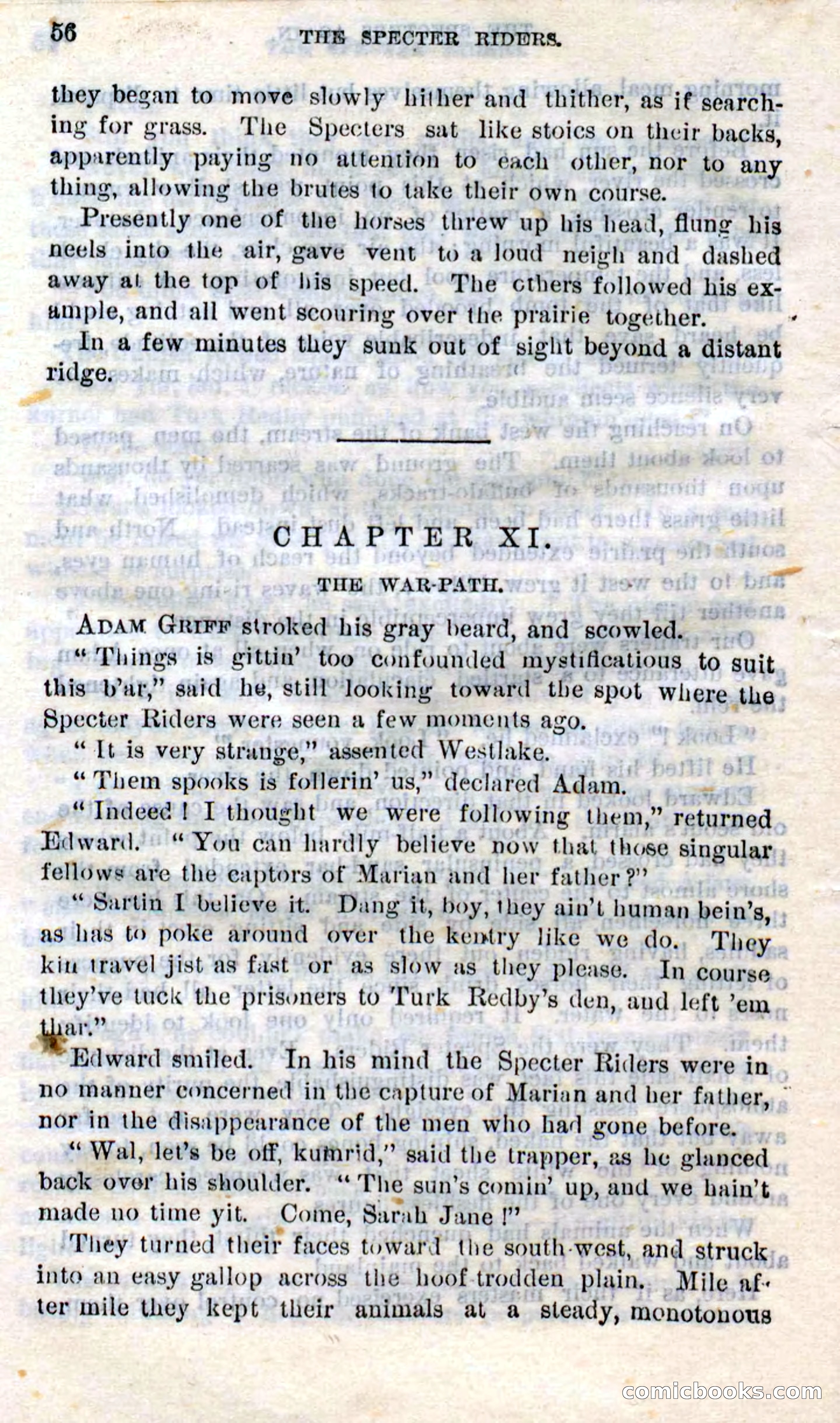 Beadle's Dime Novels No. 268: The Specter Riders — page 54 of 100