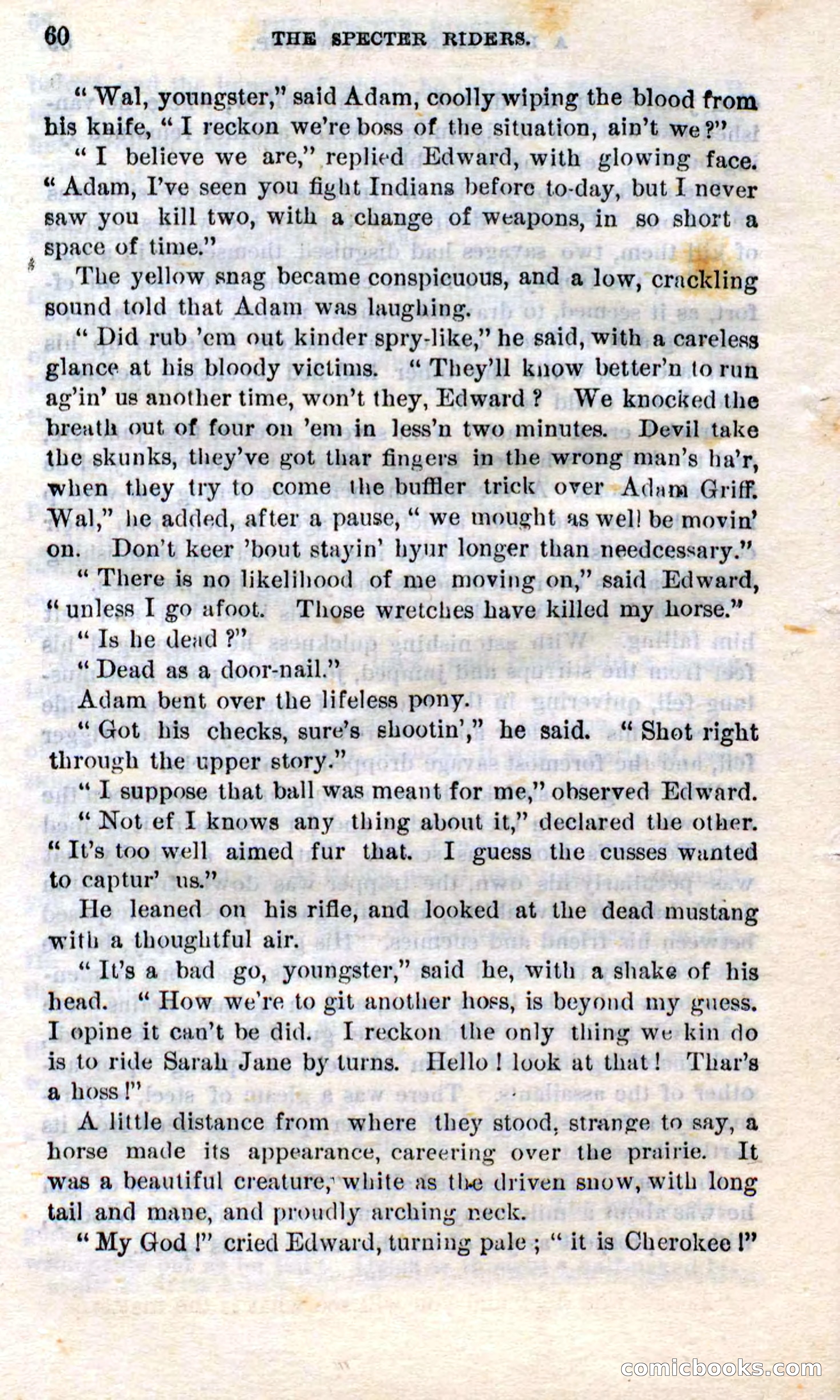 Beadle's Dime Novels No. 268: The Specter Riders — page 58 of 100