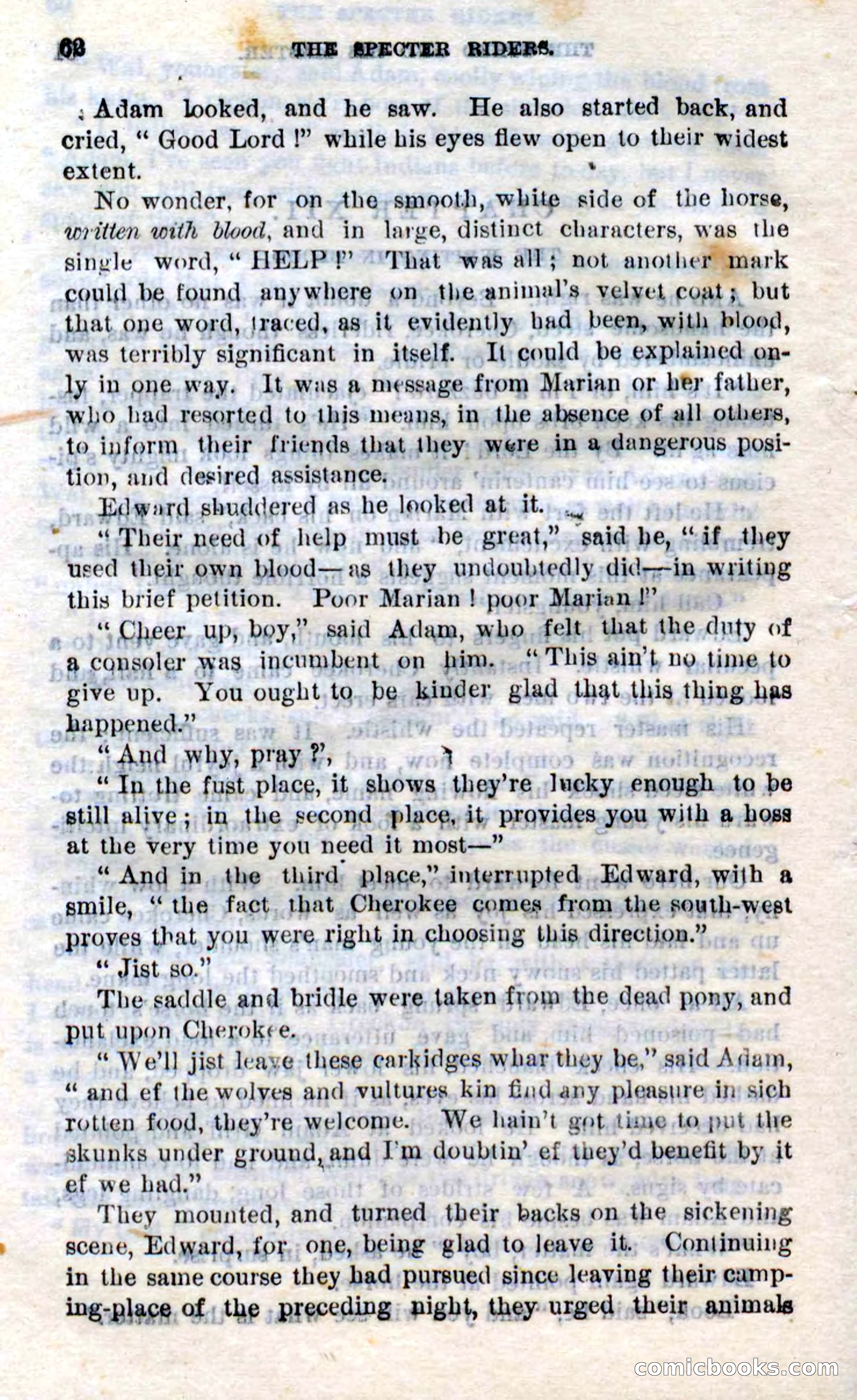 Beadle's Dime Novels No. 268: The Specter Riders — page 60 of 100
